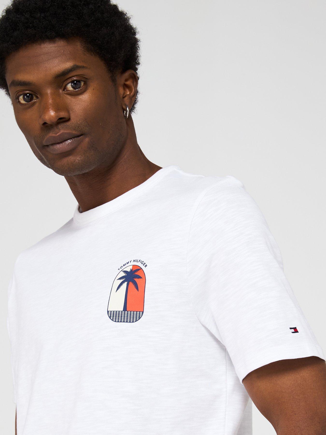 undefined Palm Tree Label T-Shirt - White