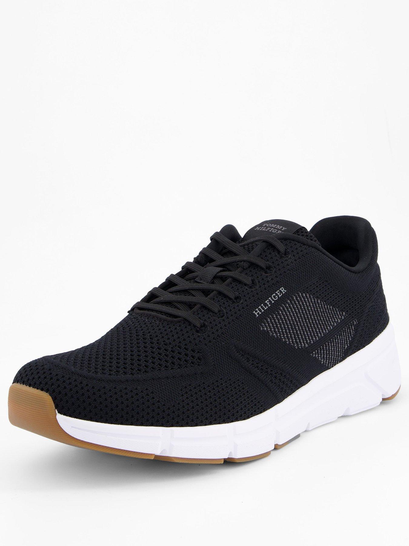 Image 2 of 7 of Tommy Hilfiger Modern Comfort Knitted Run Trainers - Black