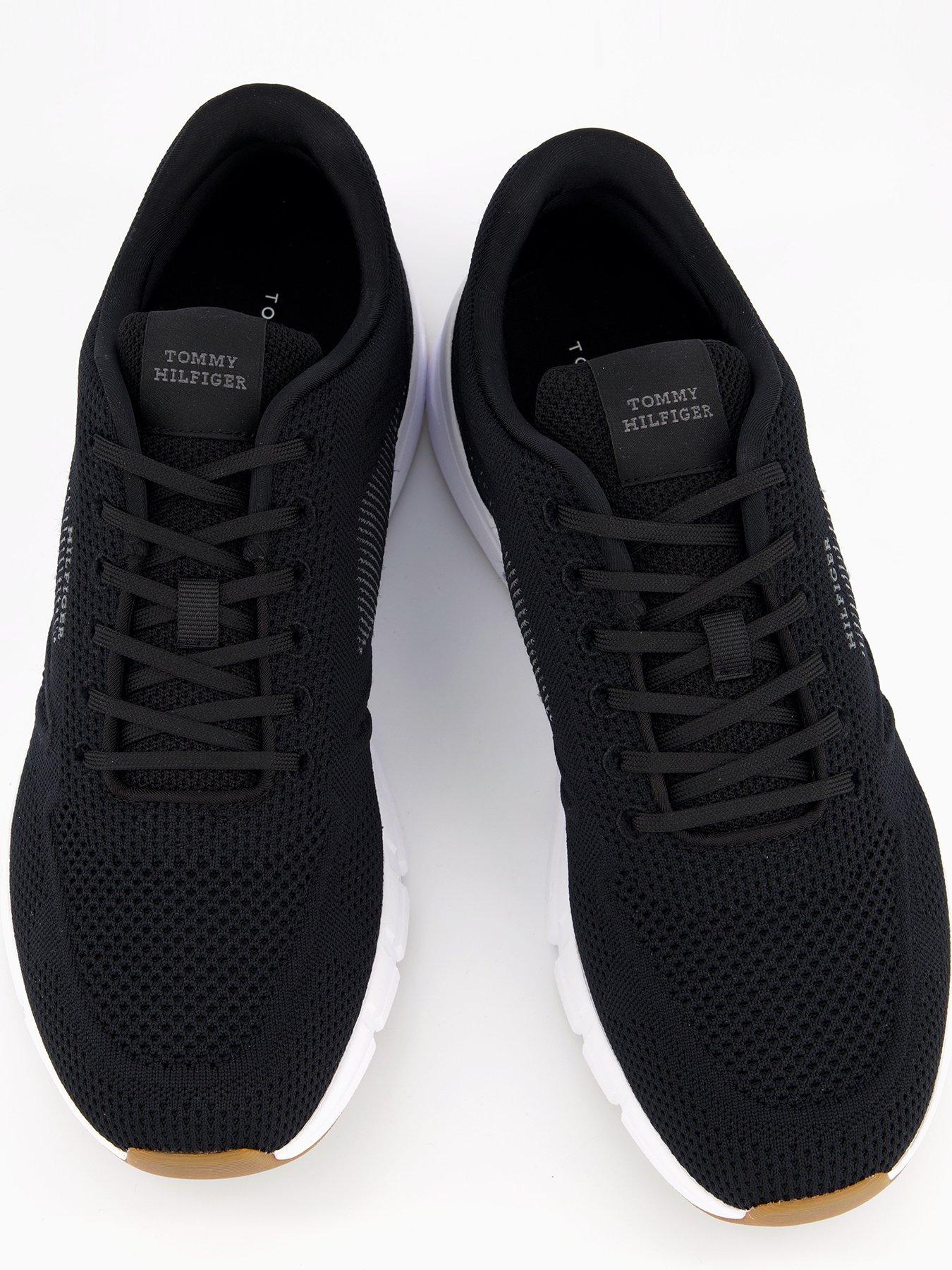 Image 3 of 7 of Tommy Hilfiger Modern Comfort Knitted Run Trainers - Black