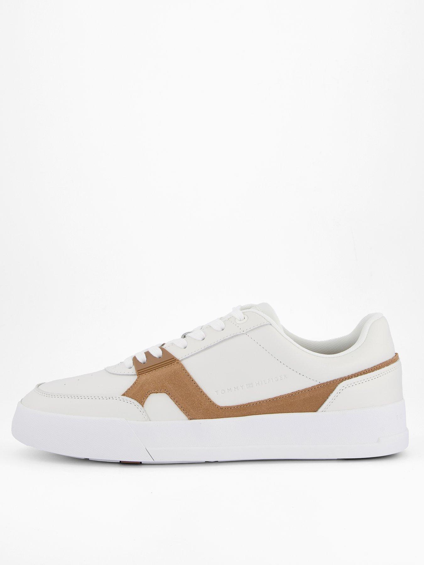 Tommy Hilfiger Court Craft Leather Trainers - White