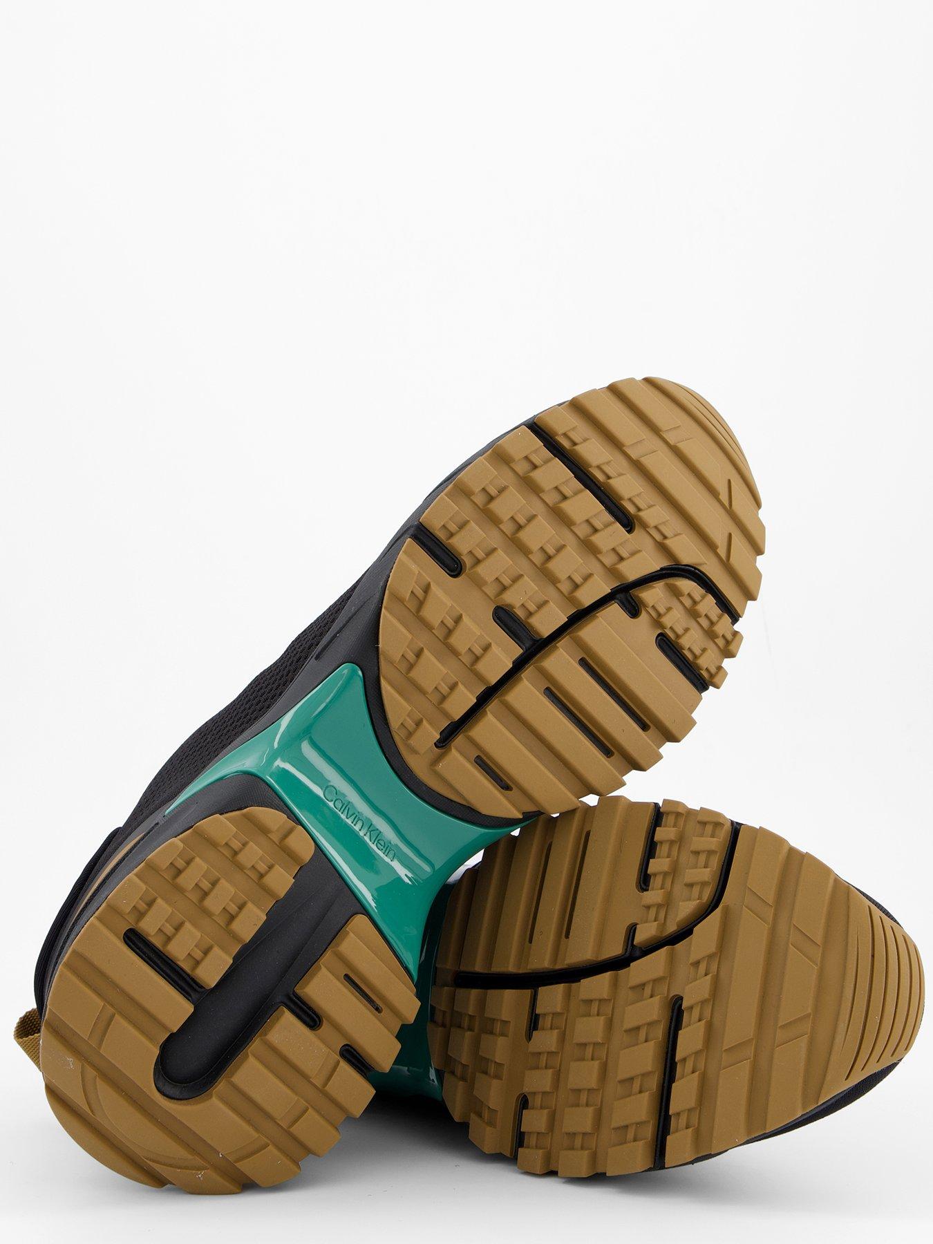 Image 4 of 7 of Calvin Klein Hike Runner Tech Knit Trainers - Black