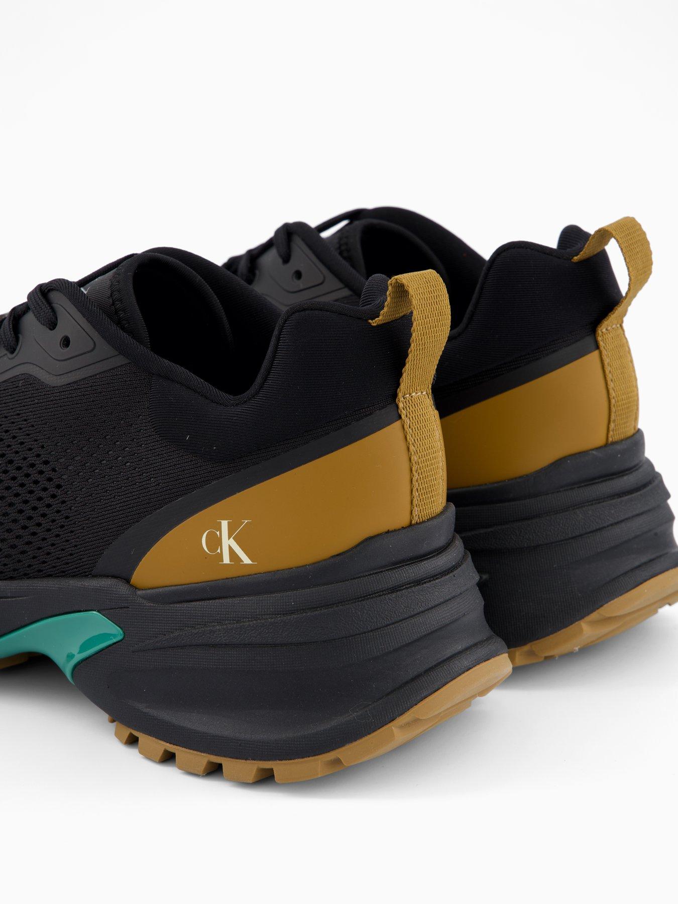Image 5 of 7 of Calvin Klein Hike Runner Tech Knit Trainers - Black