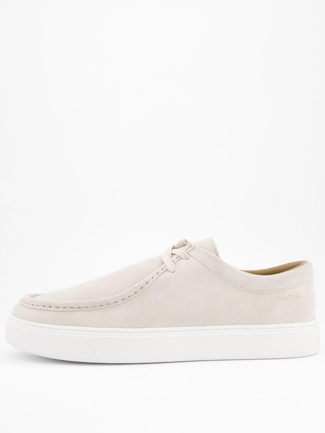 undefined Suede Apron Moc Casual Lace Up Shoes - Beige