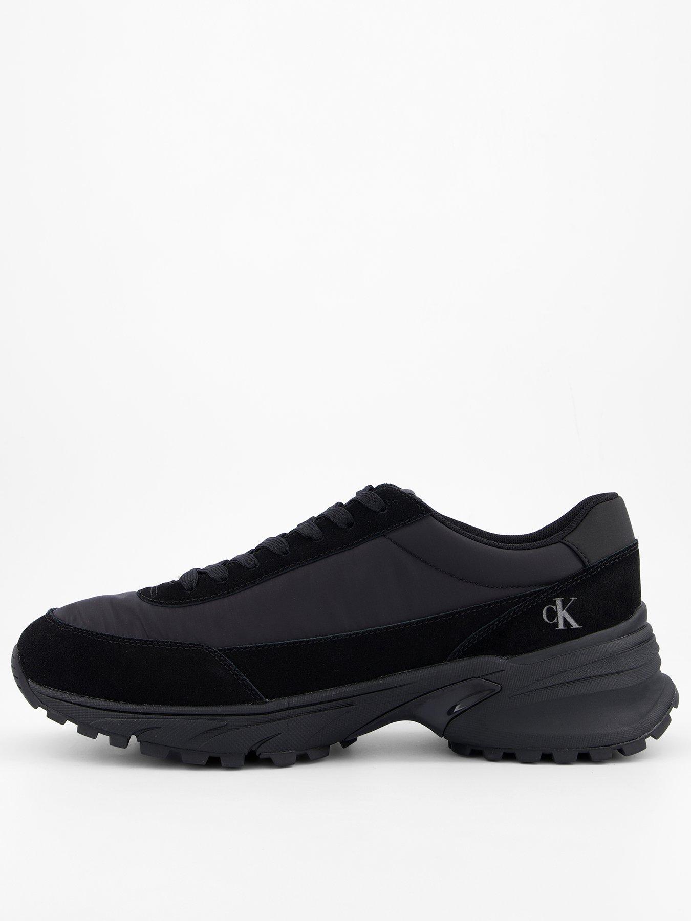 undefined Nylon Mix Hike Runner Trainers - Black