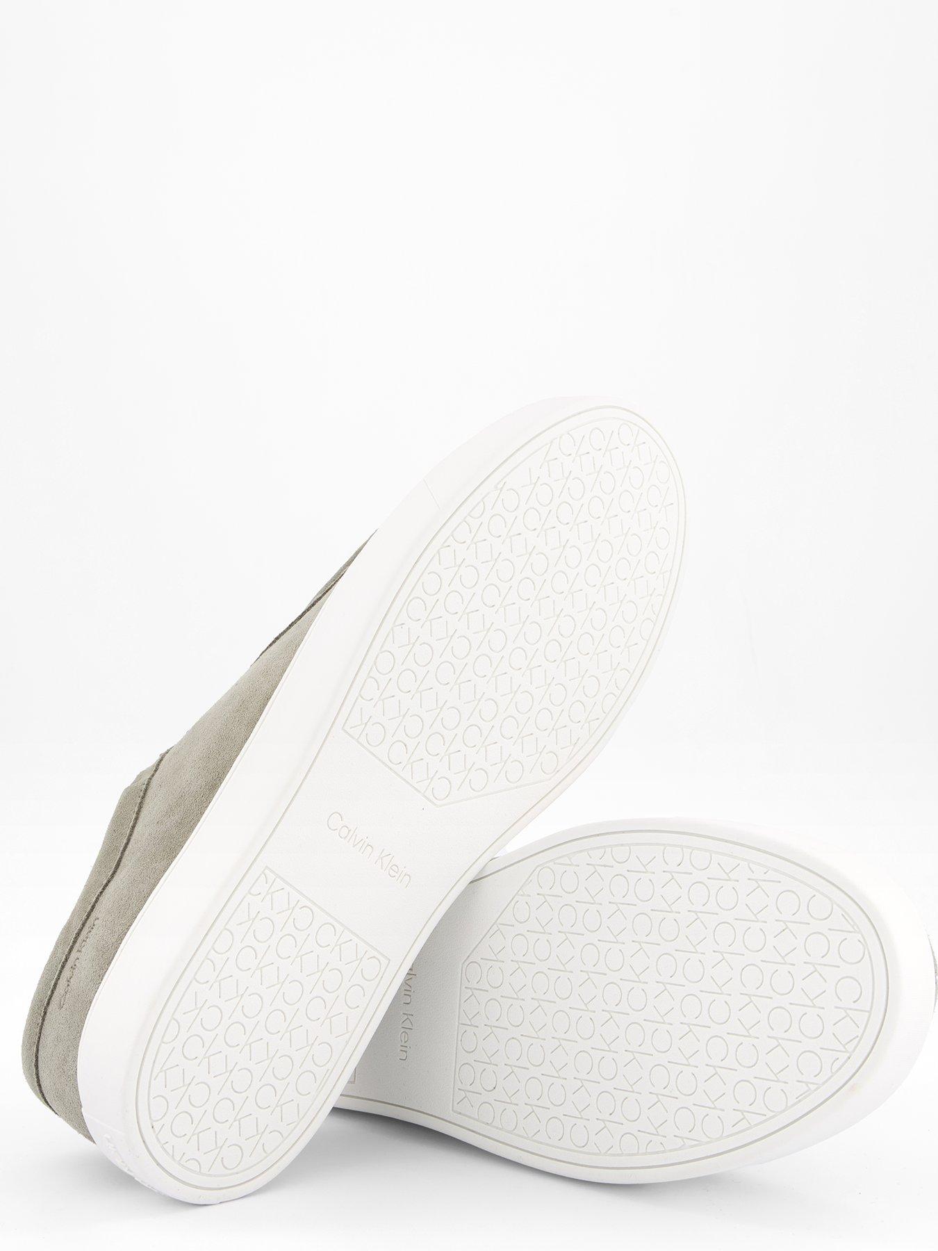 Image 4 of 7 of Calvin Klein Suede Apron Moc Casual Lace Up Shoes - Green