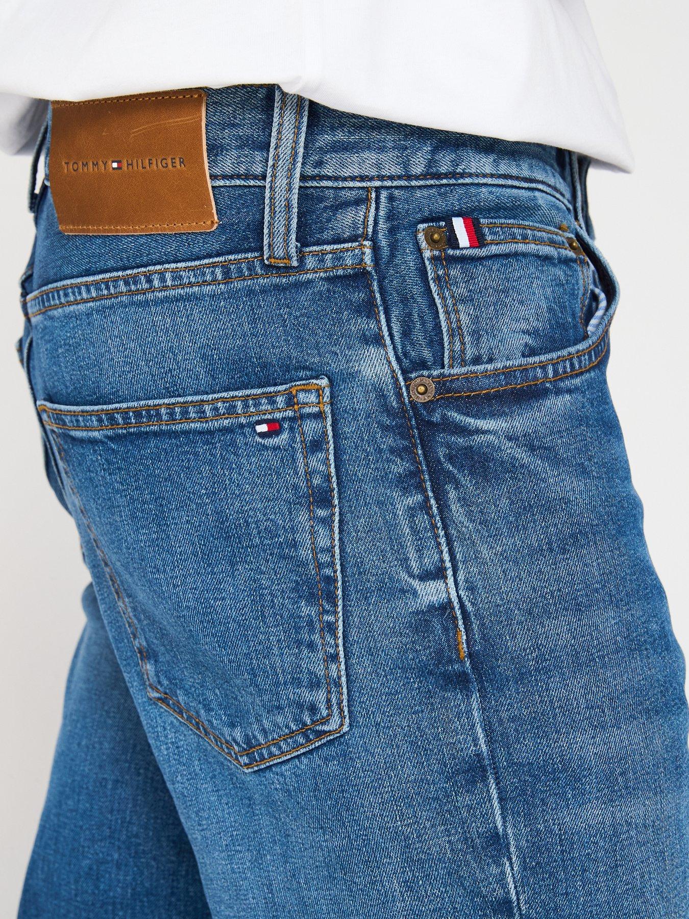 Image 5 of 6 of Tommy Hilfiger Straight Denton Jeans - Mid Wash