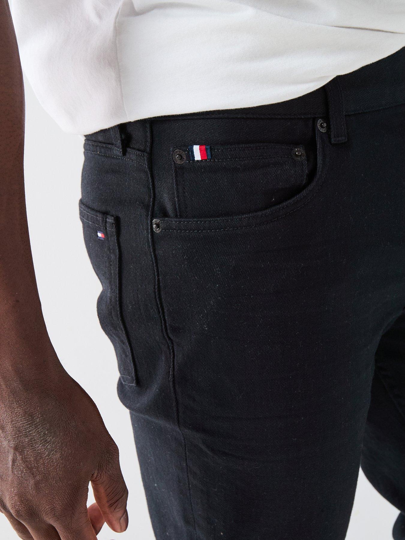 Image 4 of 5 of Tommy Hilfiger Straight Denton Jeans - Black