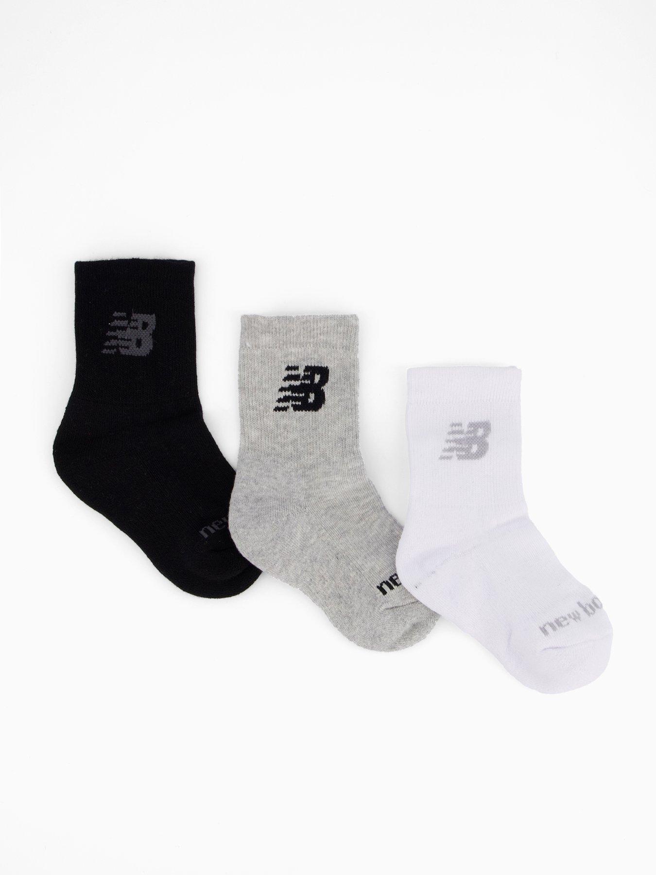 undefined Kids Performance Cotton Cushioned 3 Pack Crew - Multi