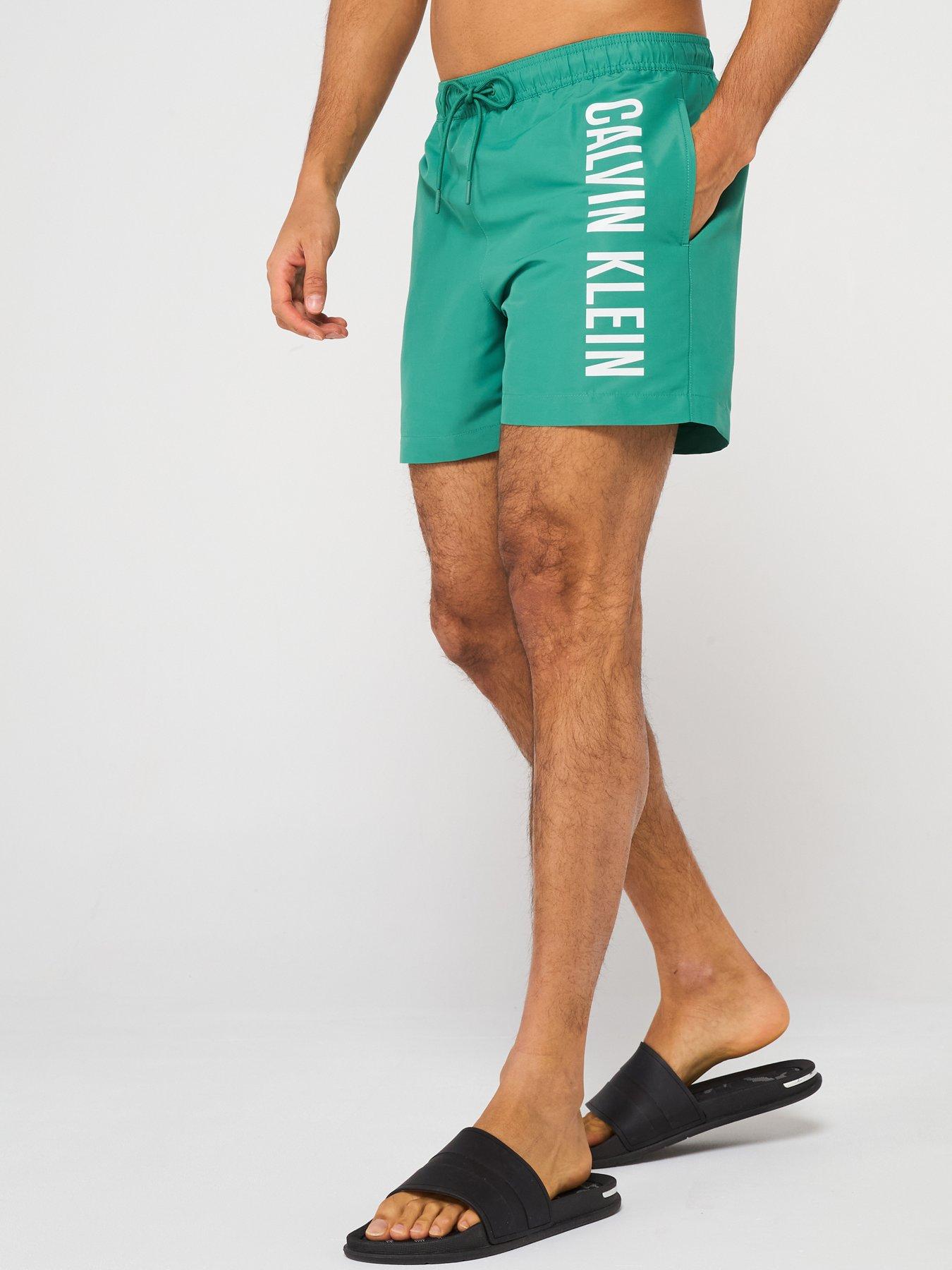 undefined Medium Drawstring Swimshorts - Green