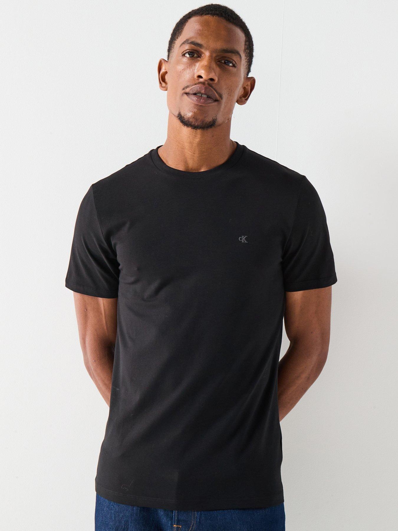 undefined Stretch Cotton Slim T-Shirt - Black