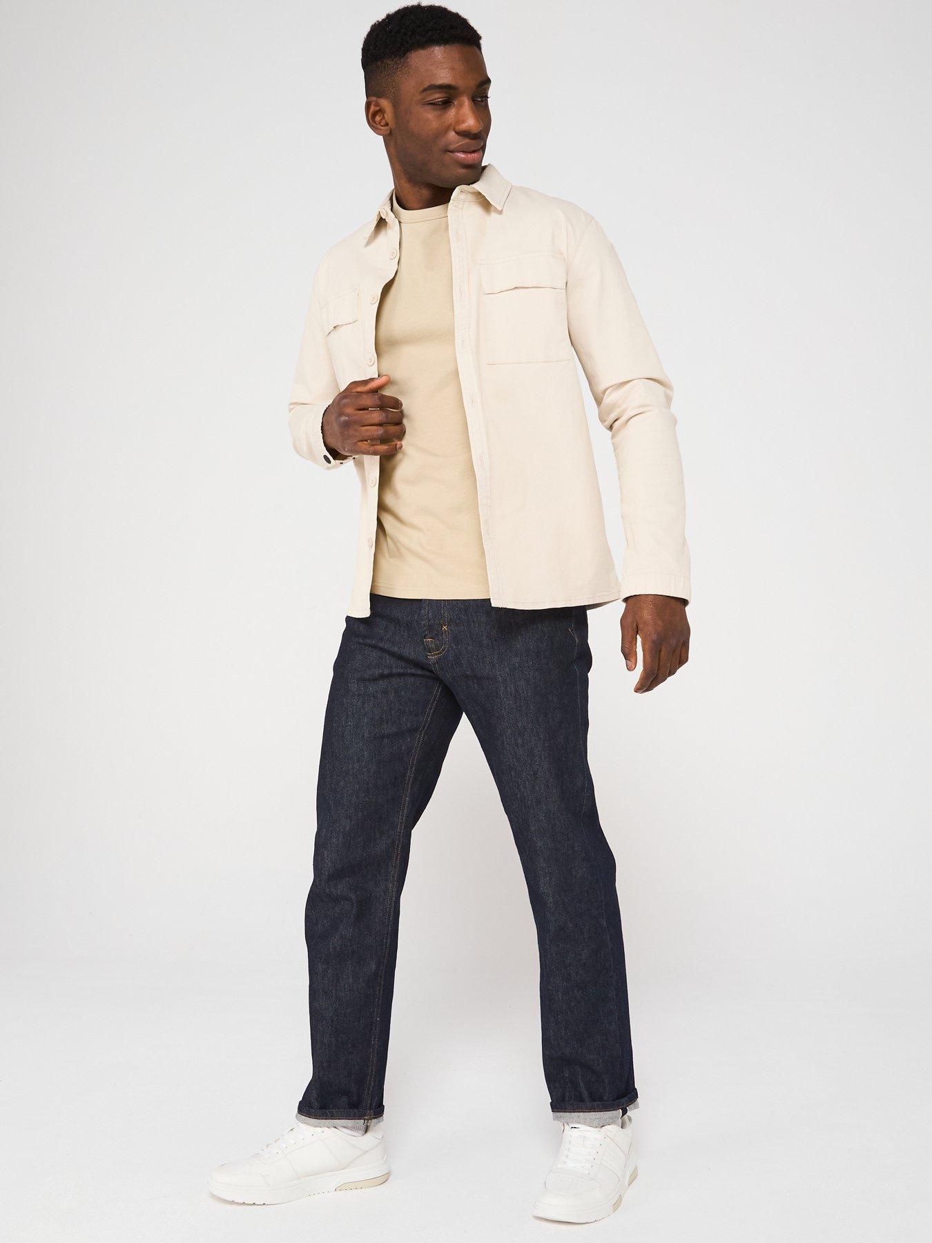 Image 3 of 5 of Tommy Jeans Regular Fit Badge T-Shirt - Beige