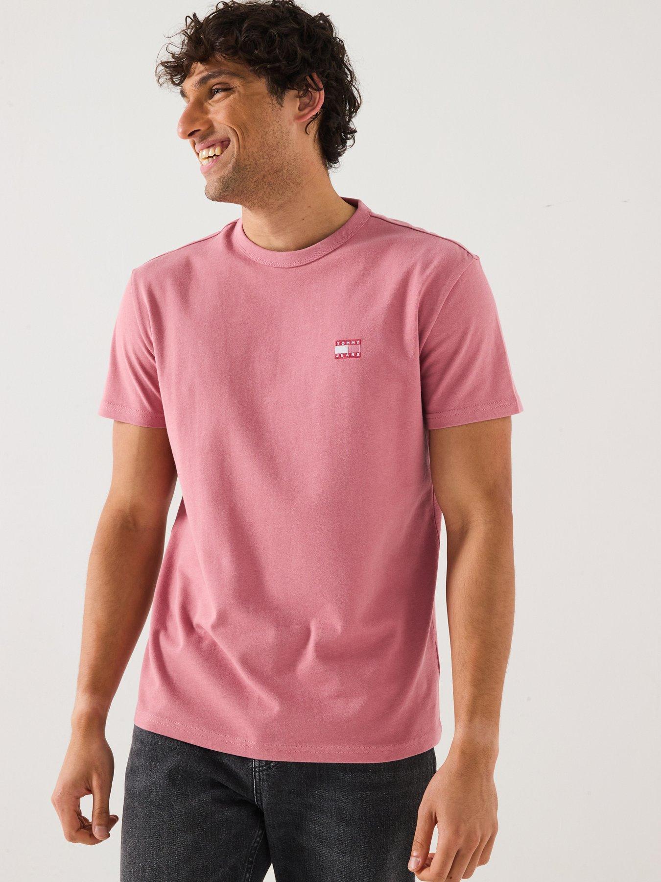 undefined Regular Fit Badge T-Shirt - Pink