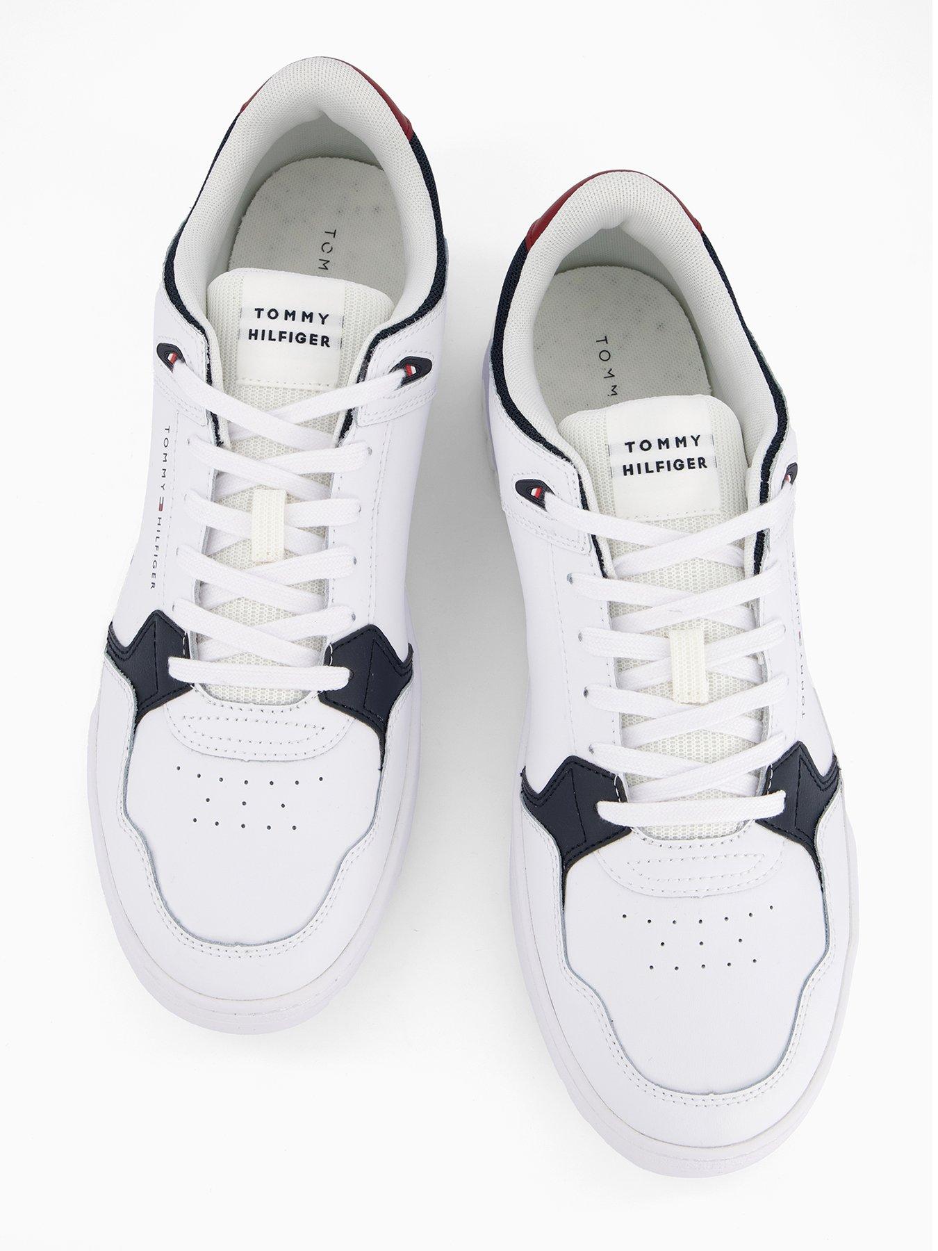  image of tommy-hilfiger-basket-core-lite-leather-sneakers-white