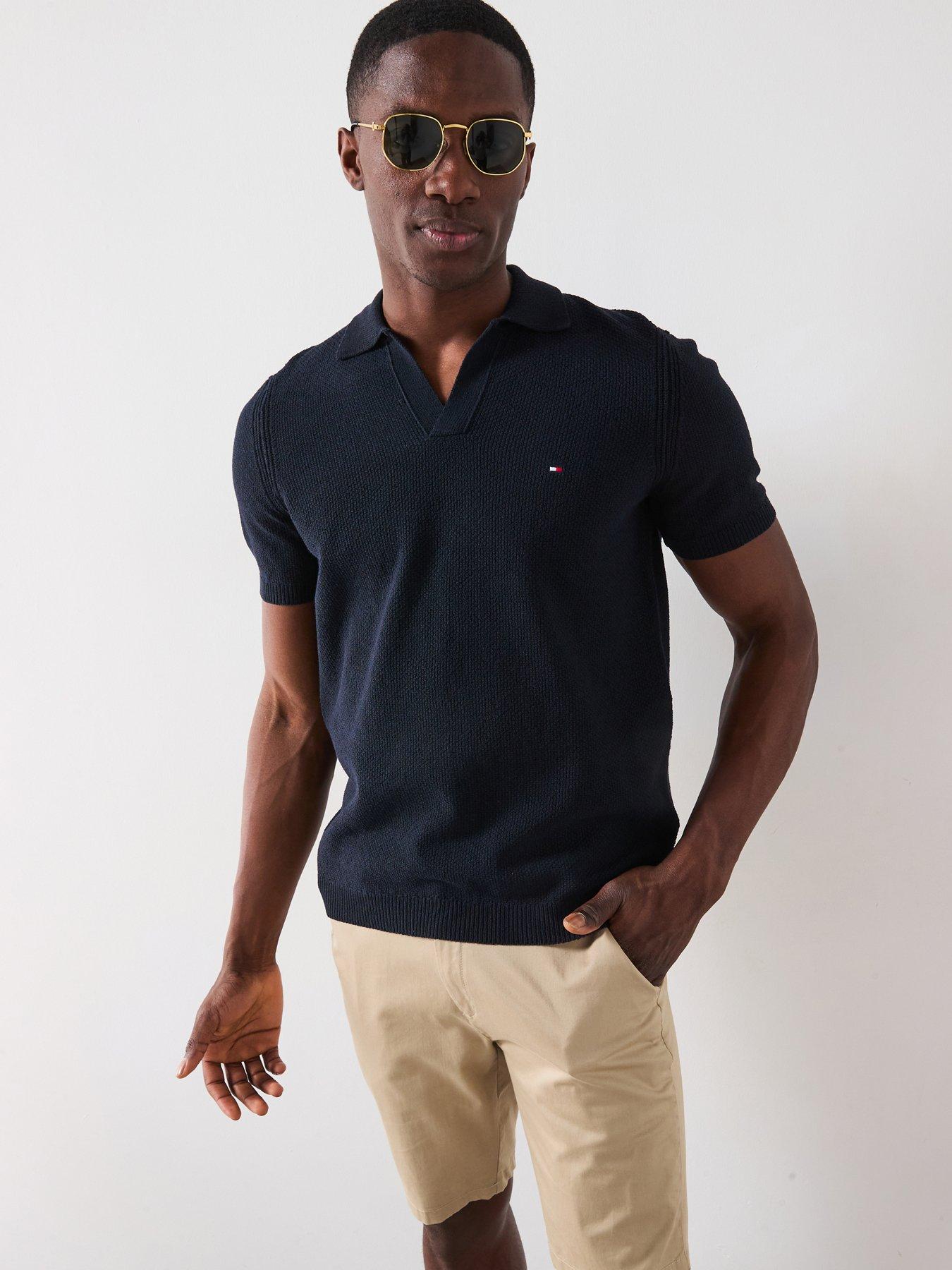 Tommy Hilfiger Knitted Polo Shirt - Navy