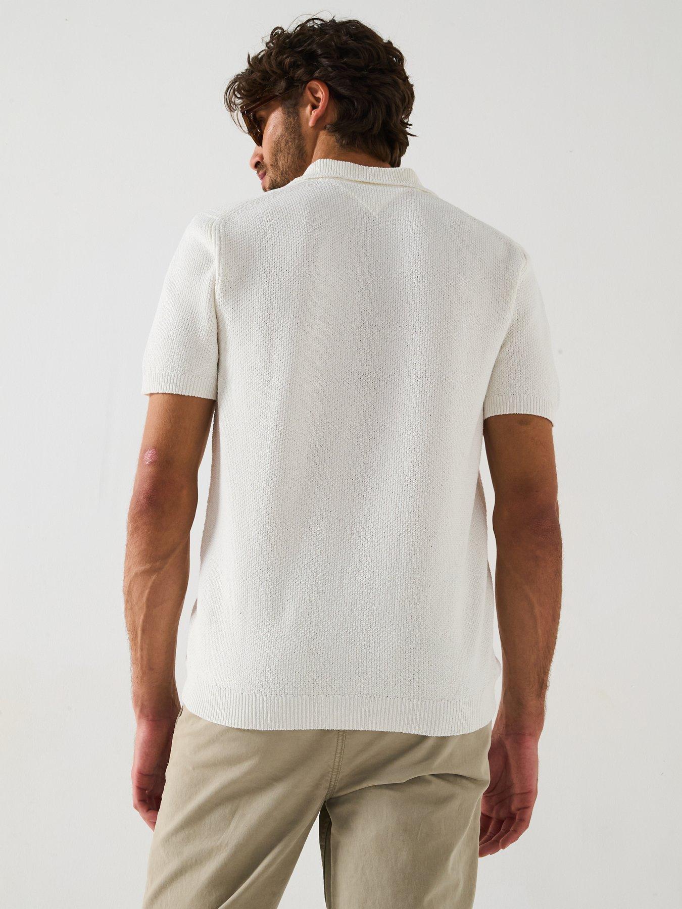 Image 2 of 6 of Tommy Hilfiger Knitted Polo Shirt - Off White