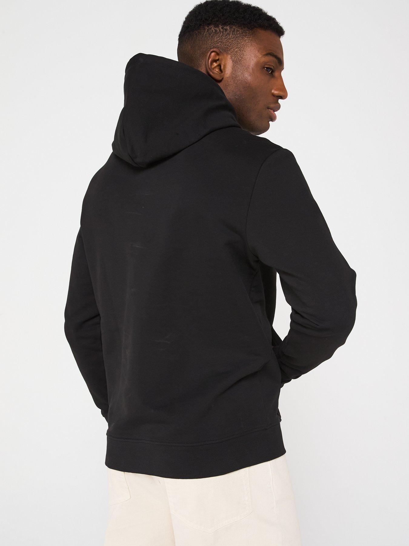  image of tommy-jeans-regular-fit-chest-graphic-overhead-hoodie-black