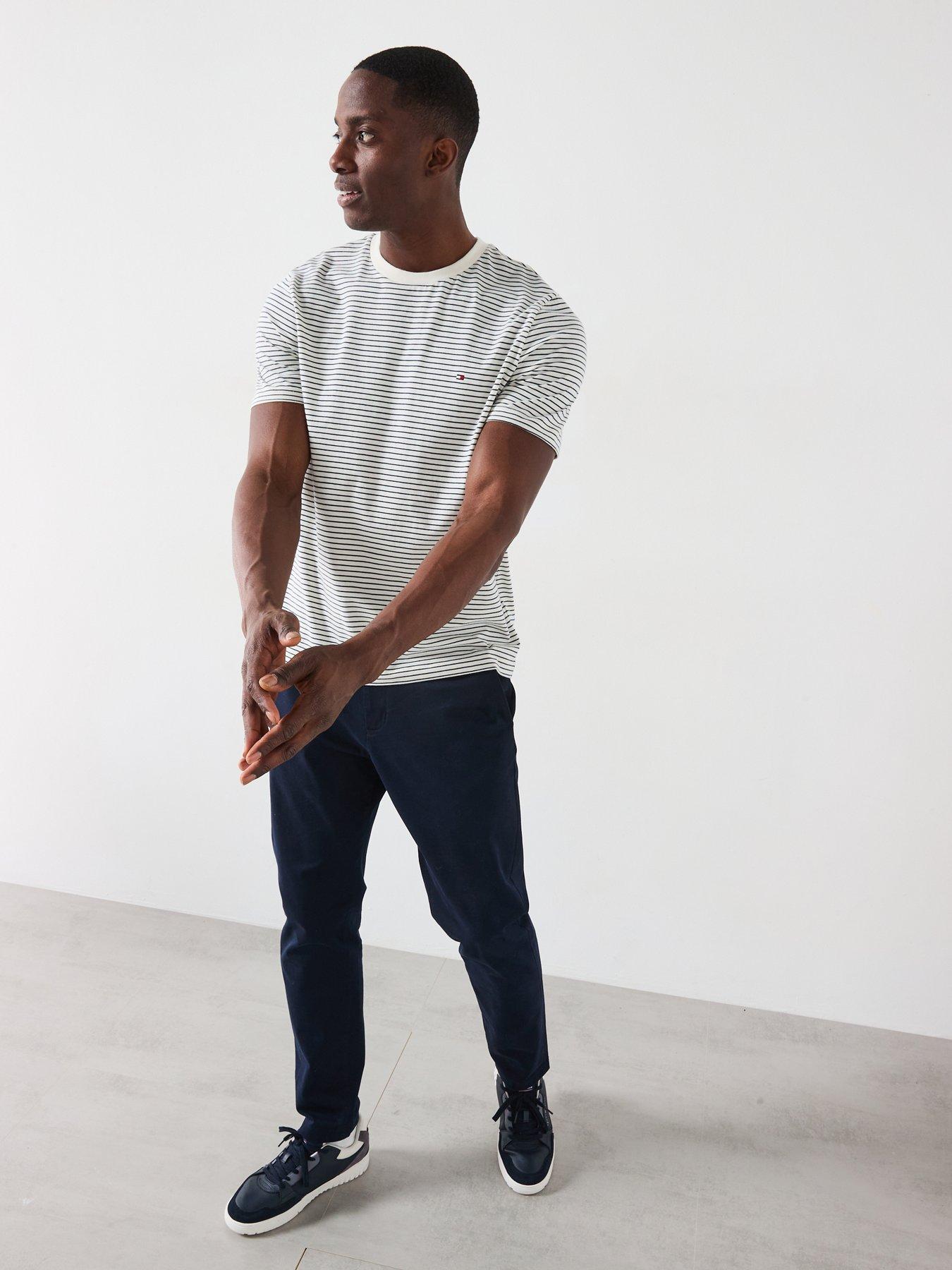 Image 3 of 6 of Tommy Hilfiger Regular Fit Essential Flag Logo T-Shirt - White