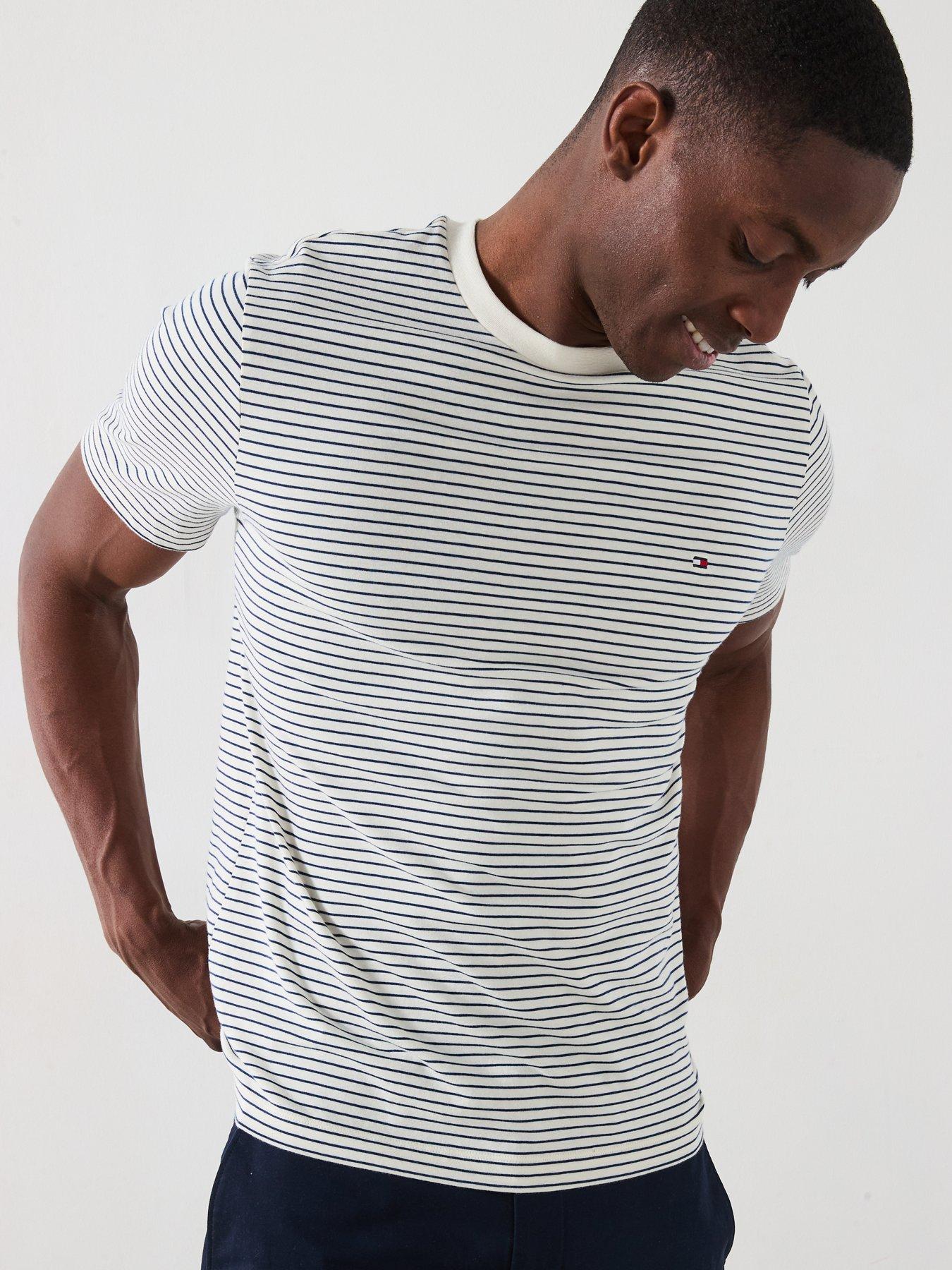 Image 6 of 6 of Tommy Hilfiger Regular Fit Essential Flag Logo T-Shirt - White