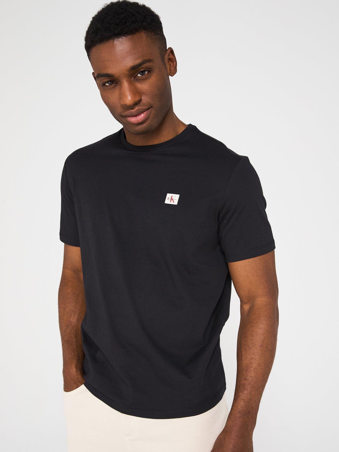 Calvin Klein Jeans Left Chest Woven Badge T-Shirt - Black