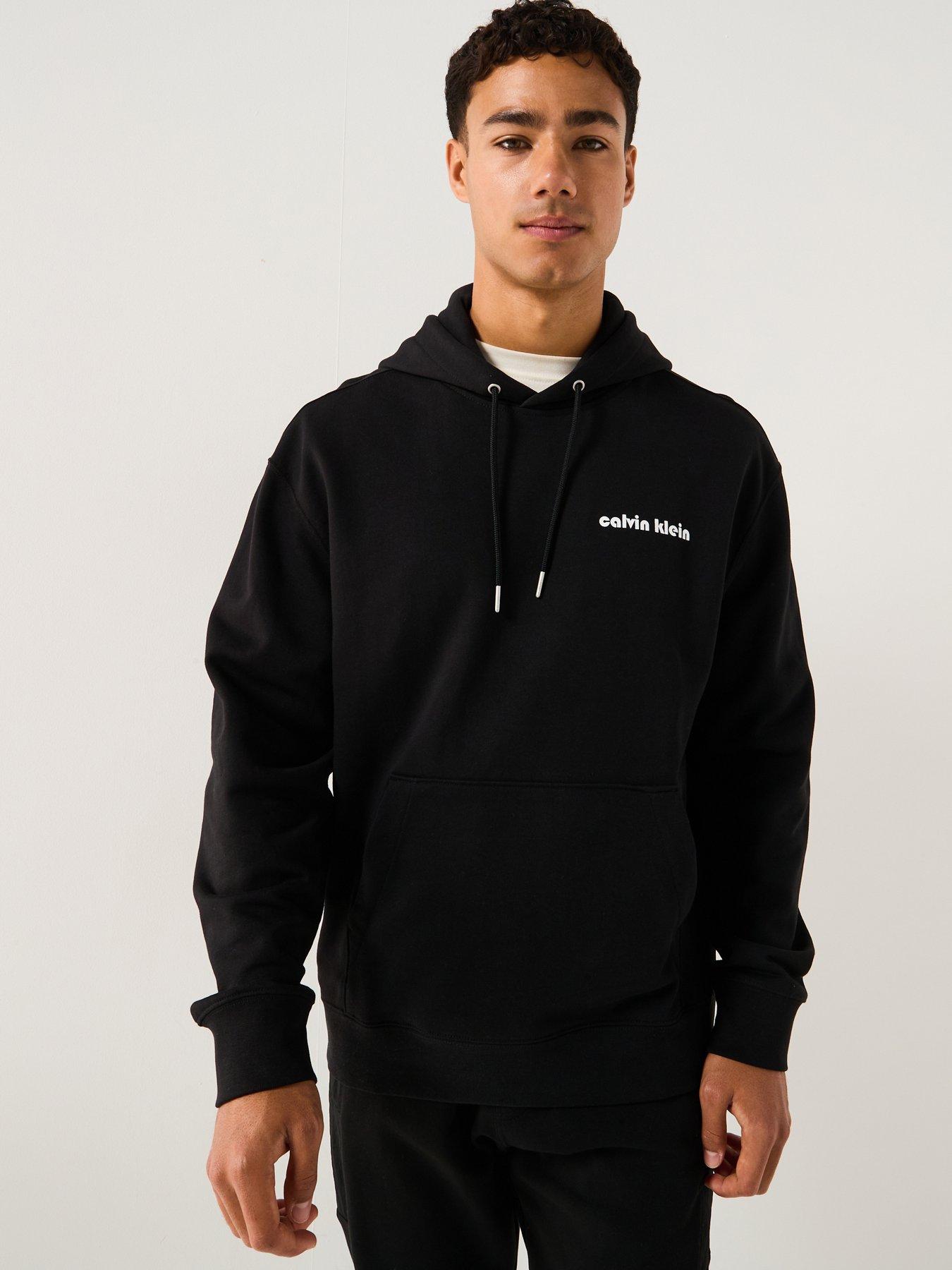 undefined Bauhaus Embroided Logo Overhead Hoodie - Black