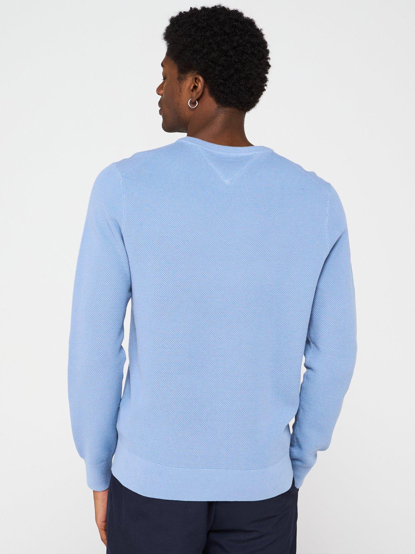 Image 2 of 5 of Tommy Hilfiger Essential Structure Crew Neck Knitted Jumper - Blue