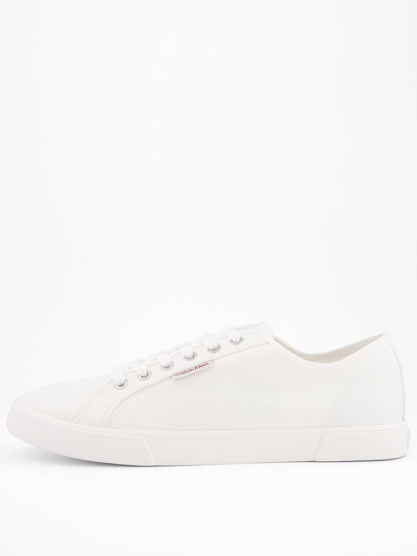 undefined Essential Vulcanised Canvas Trainers - White