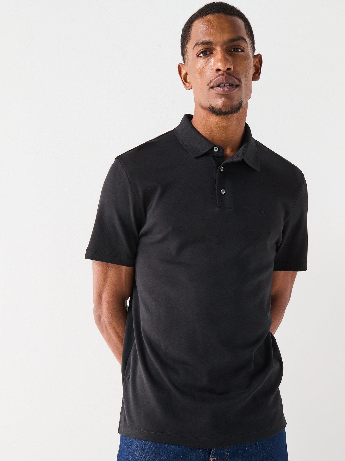 undefined Supima Cotton Small Chest Logo Polo Shirt - Black