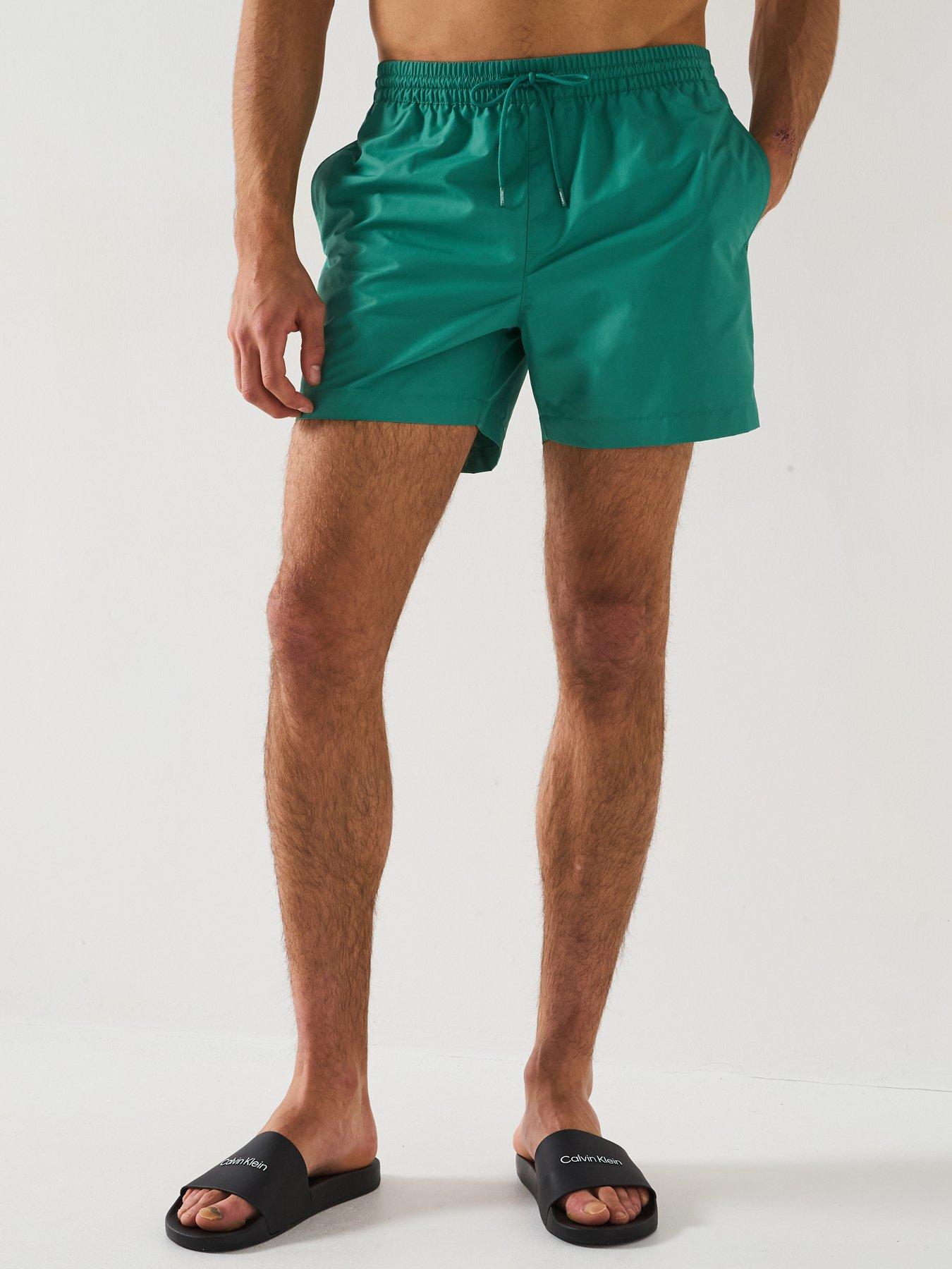 Calvin Klein Medium Taped Swimshorts - Green
