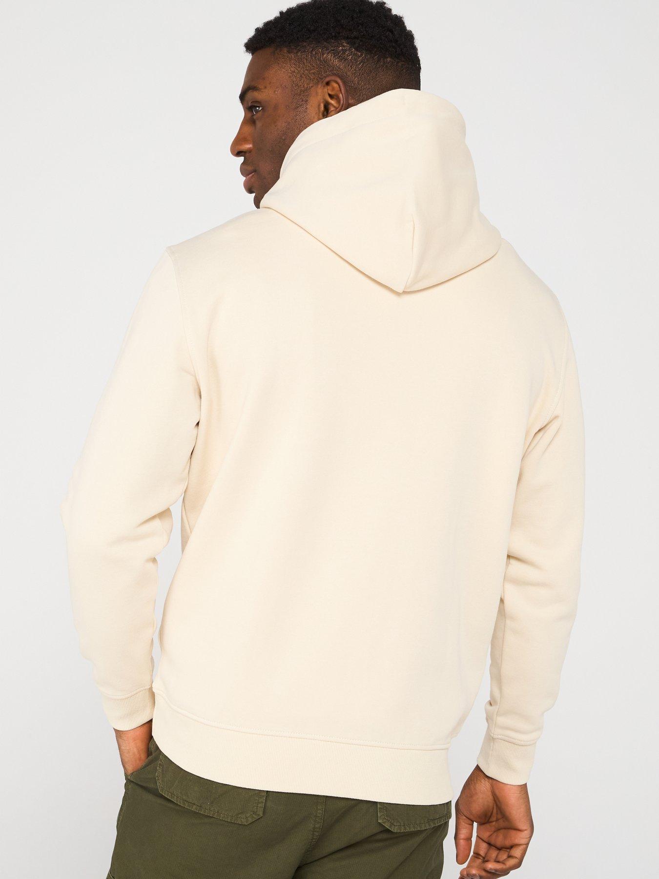 Image 2 of 4 of Tommy Jeans Regular Fit Linear Logo Overhead Hoodie - Beige