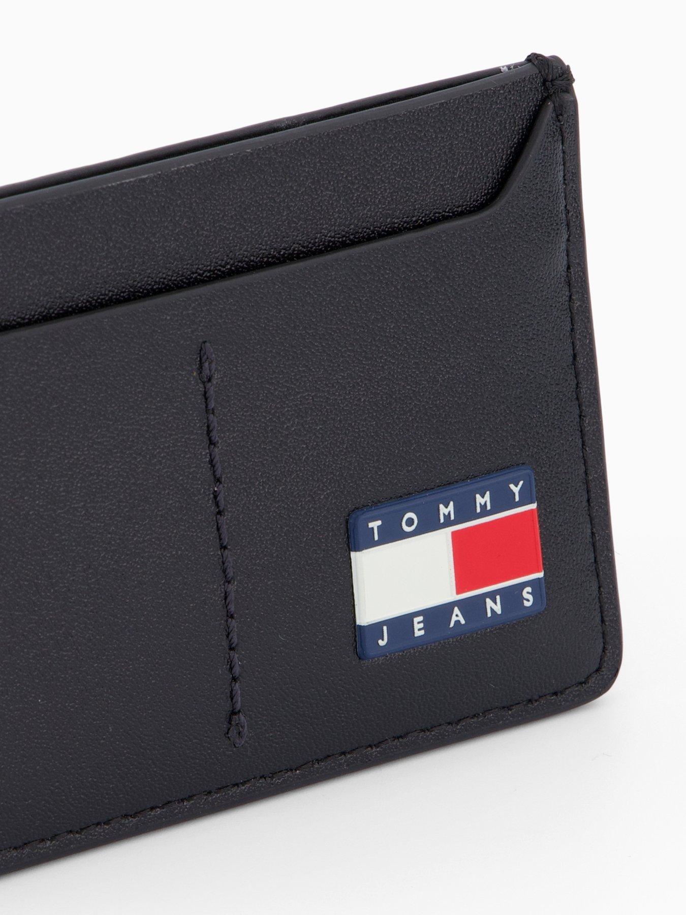 Image 2 of 4 of Tommy Jeans Heritage Leather Card Holder - Black