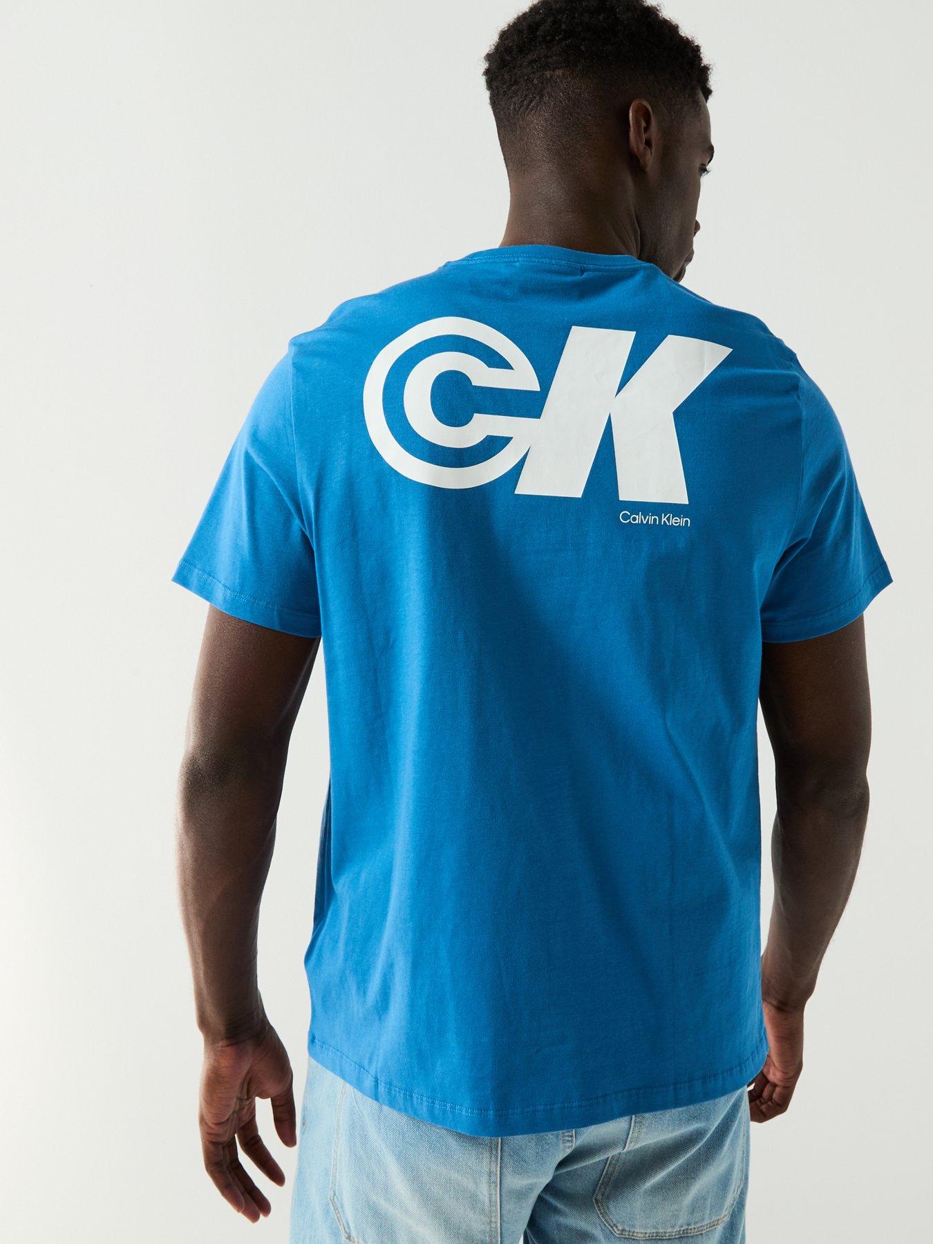 Image 2 of 5 of Calvin Klein Jeans Sport Logo Graphic T-Shirt - Blue
