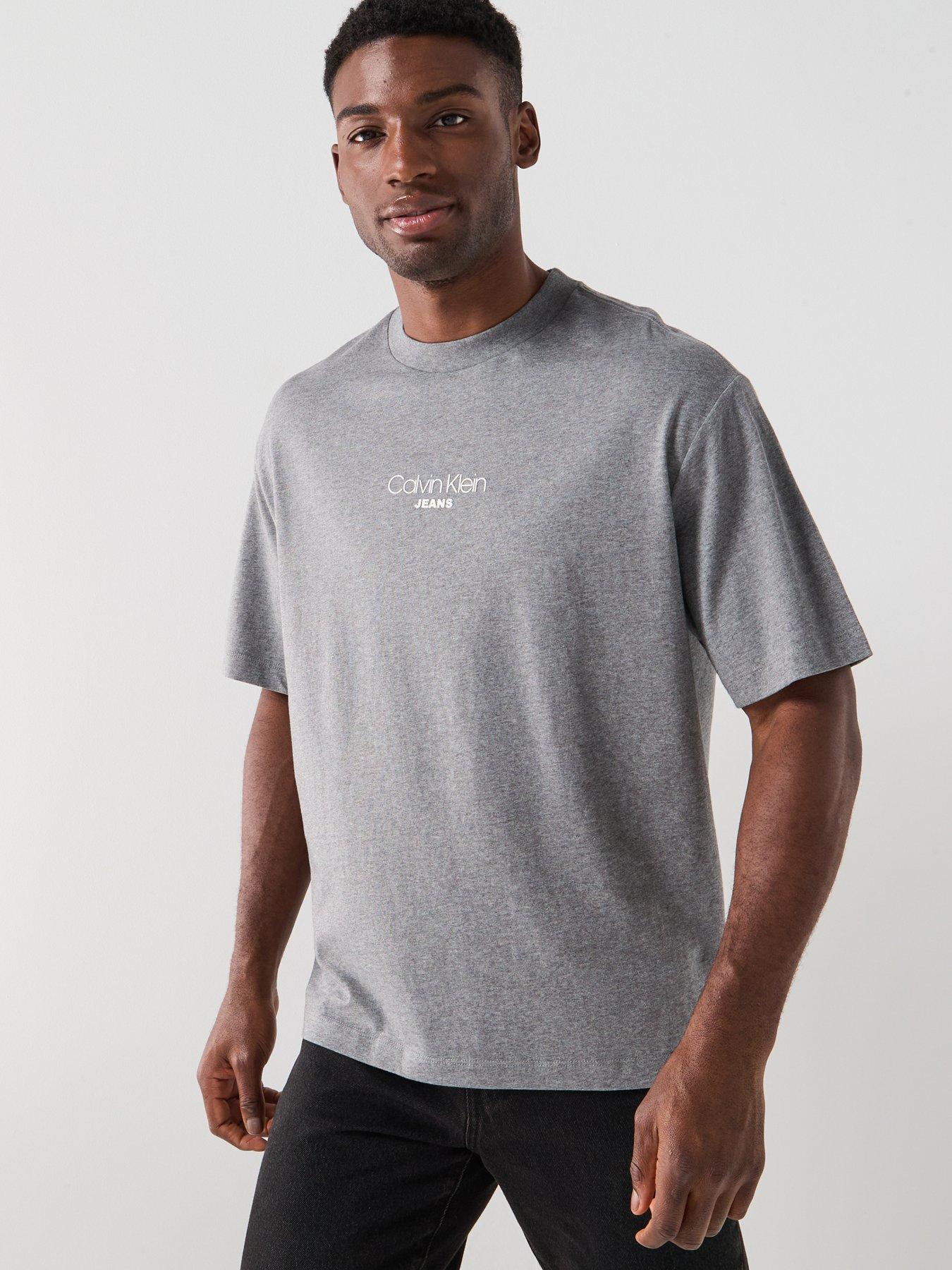 undefined Shirt Sleeve Relaxed Fit Graphic T-Shirt - Grey