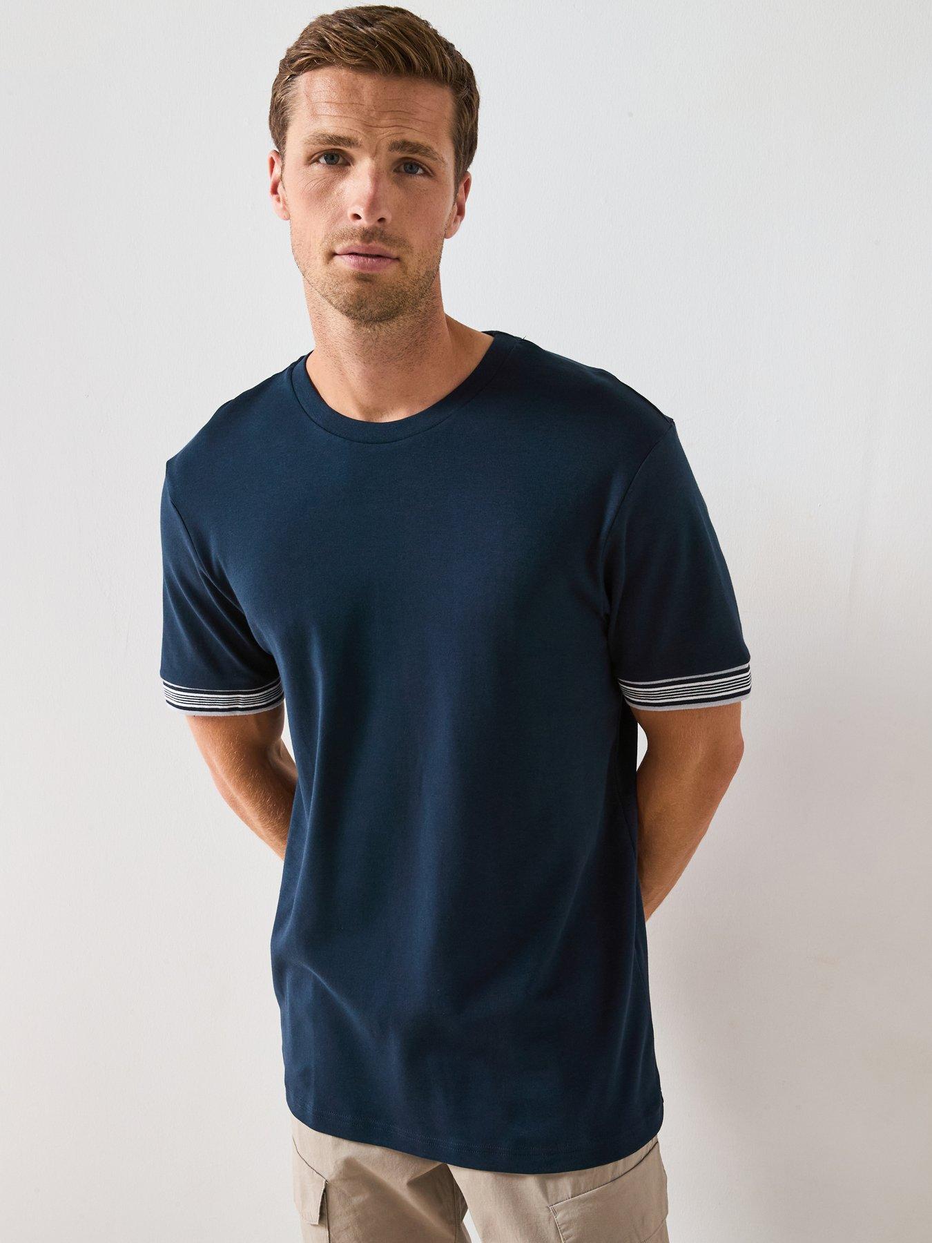very-man-pure-cotton-tipped-t-shirt-navy