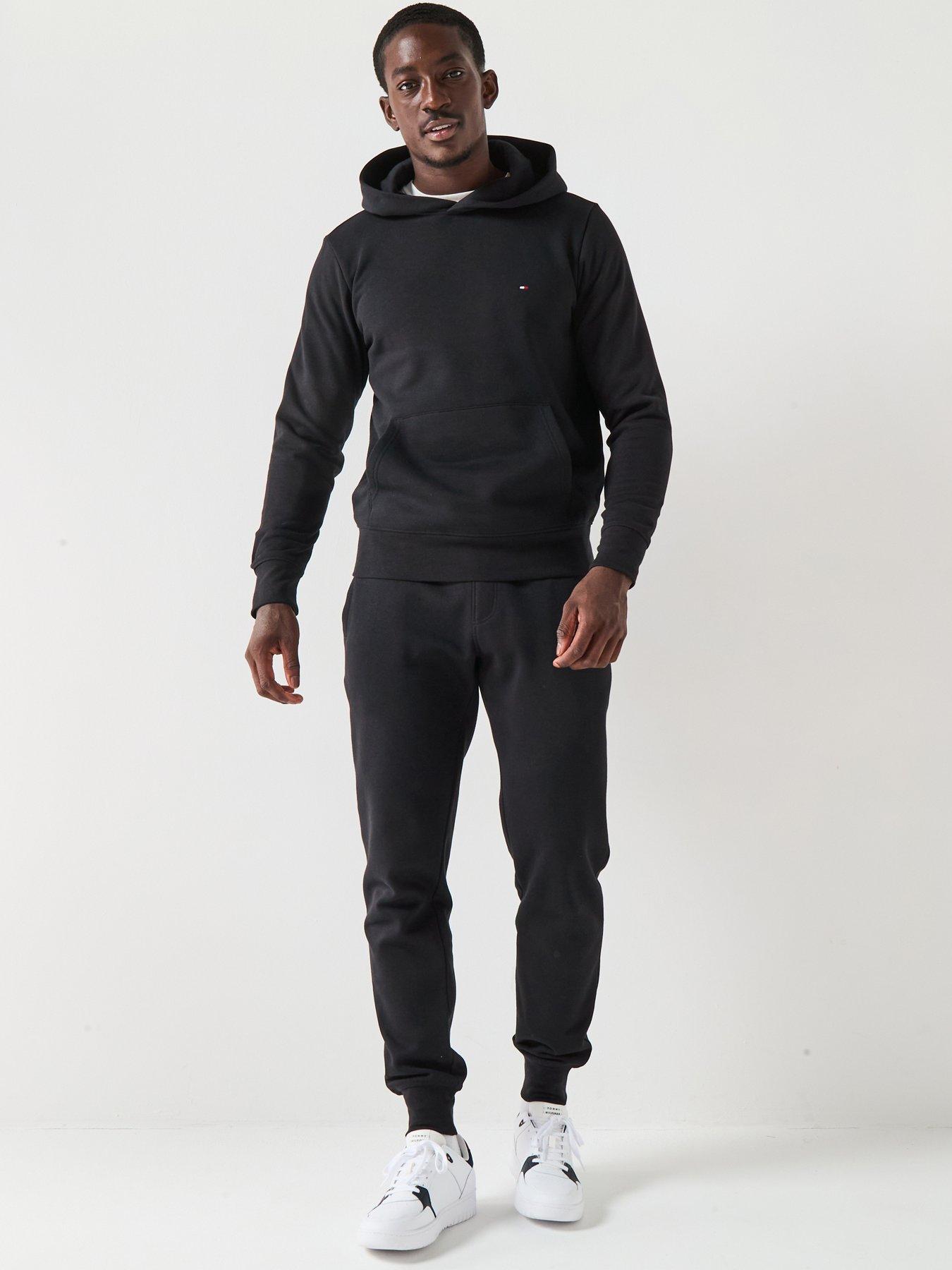 Tommy Hilfiger Flag Logo Tracksuit - Black