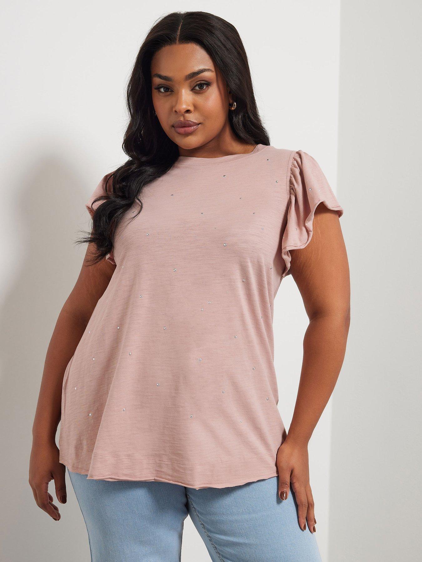 undefined Curve Stud Pocket T-shirt
