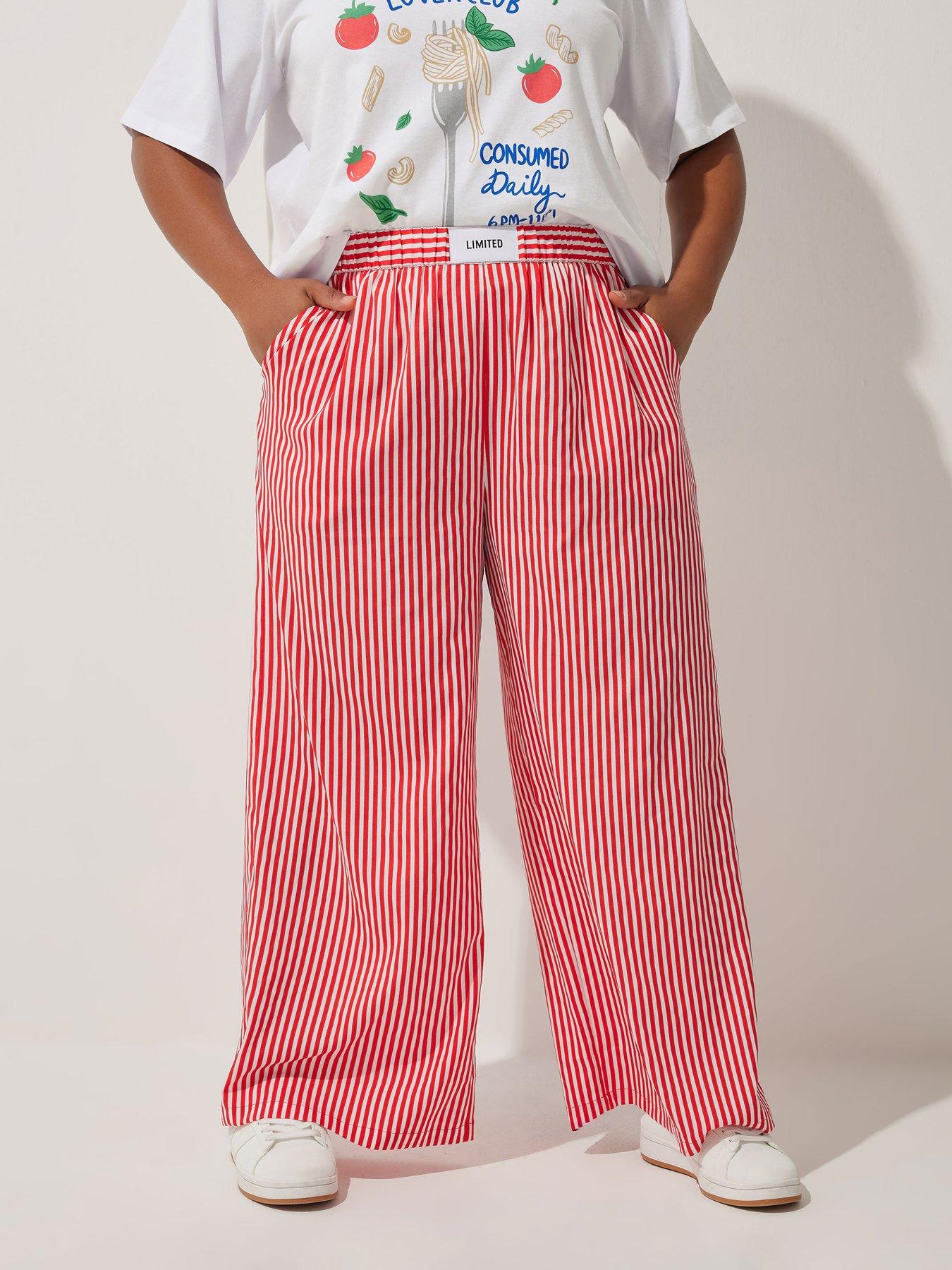  image of yours-curve-boxer-detail-stripe-trouser