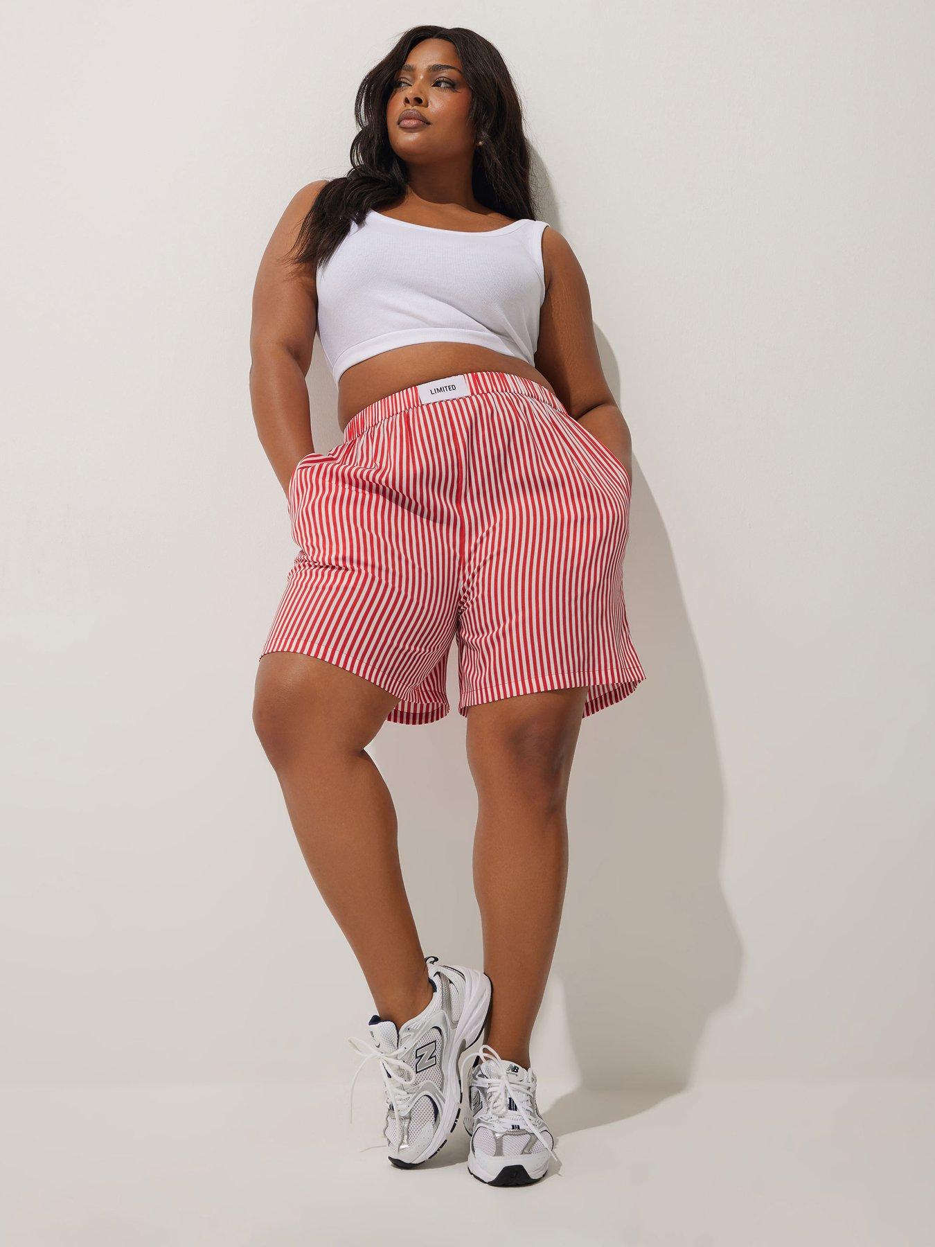  image of yours-curve-boxer-detail-stripe-trouser