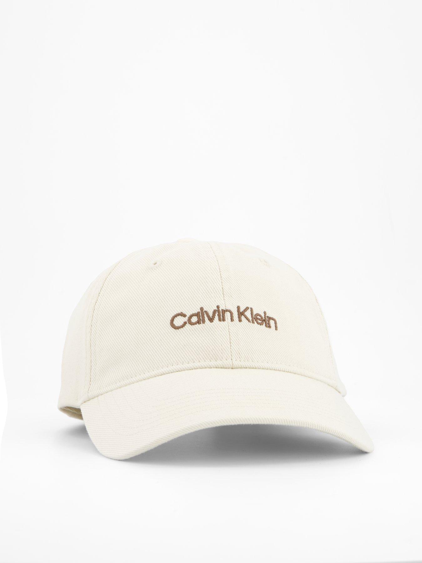 Image 3 of 4 of Calvin Klein Embroidered Logo Denim Cap - Beige