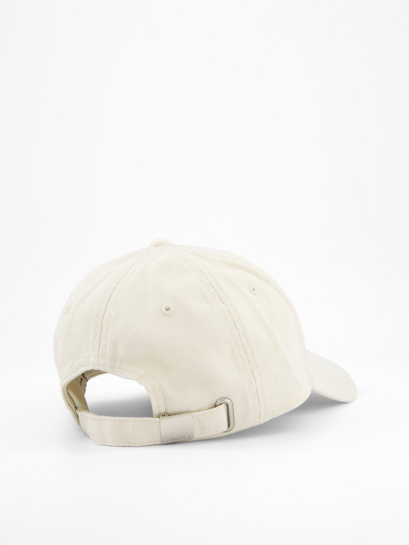 Image 4 of 4 of Calvin Klein Embroidered Logo Denim Cap - Beige