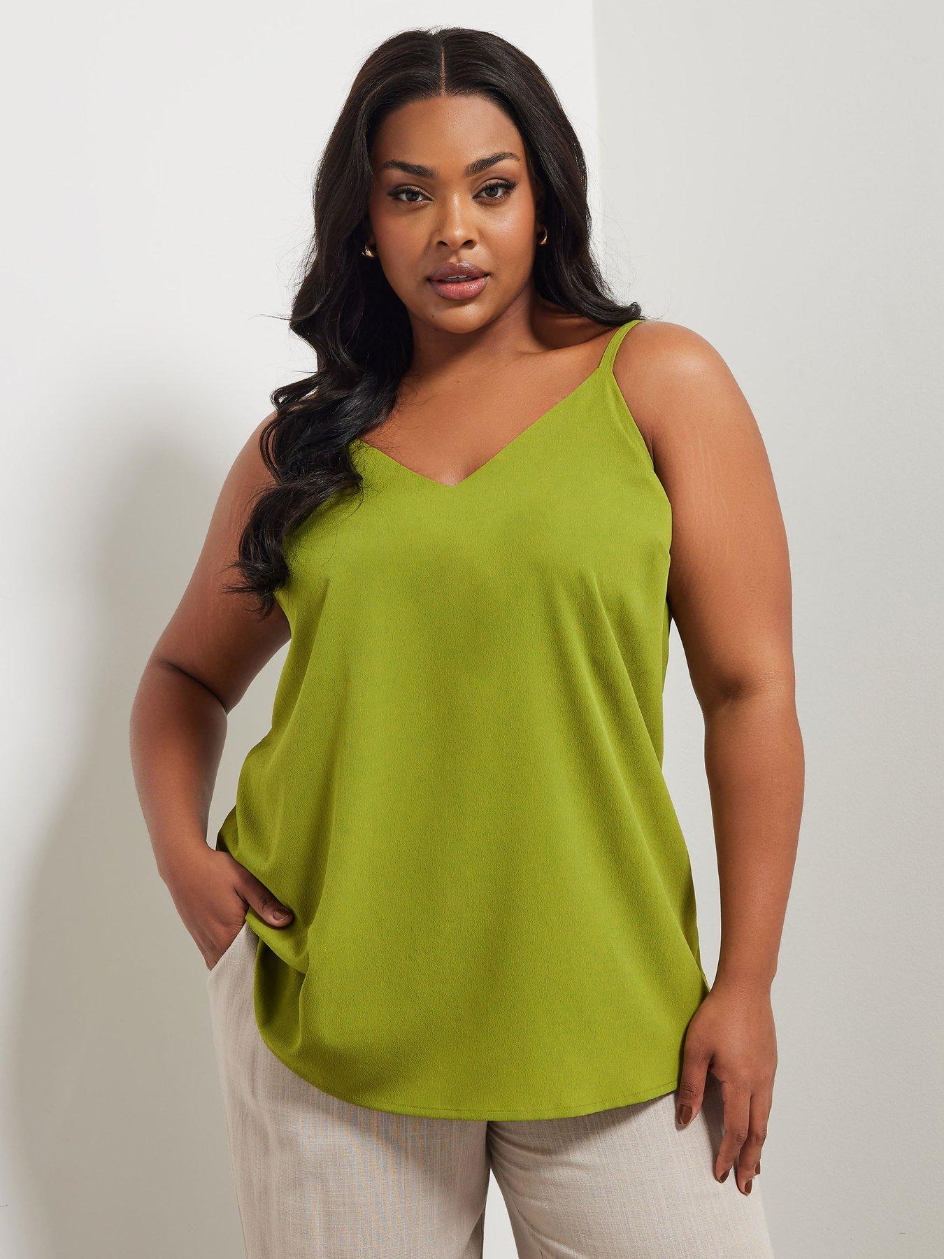  image of yours-curve-cami-top-green