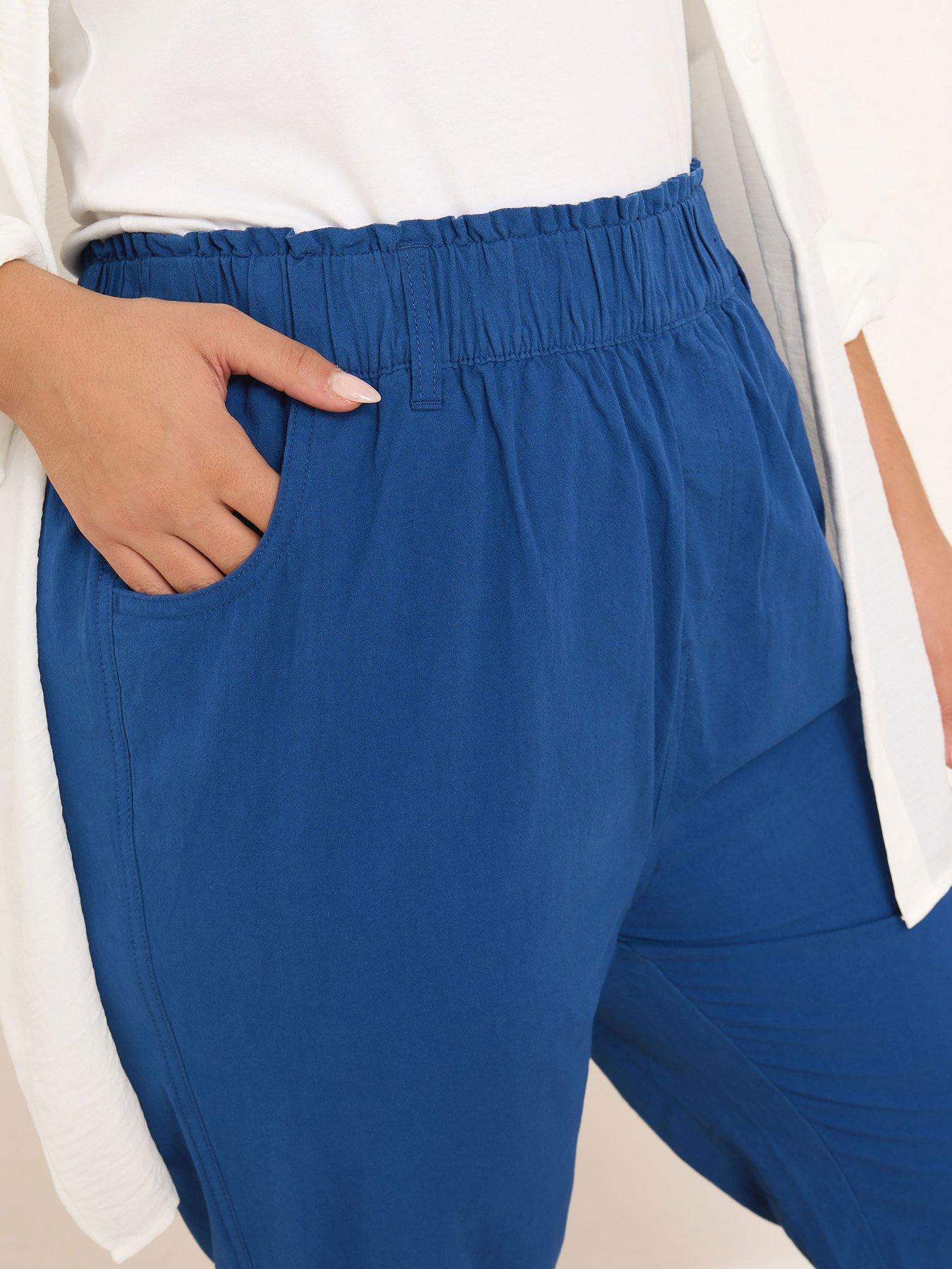  image of yours-curve-cool-cotton-crop-trouser