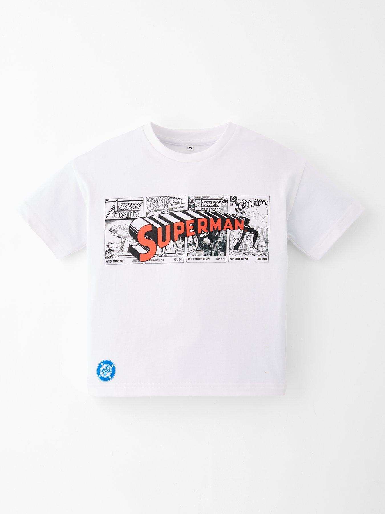 Superman Back Print Tee - White