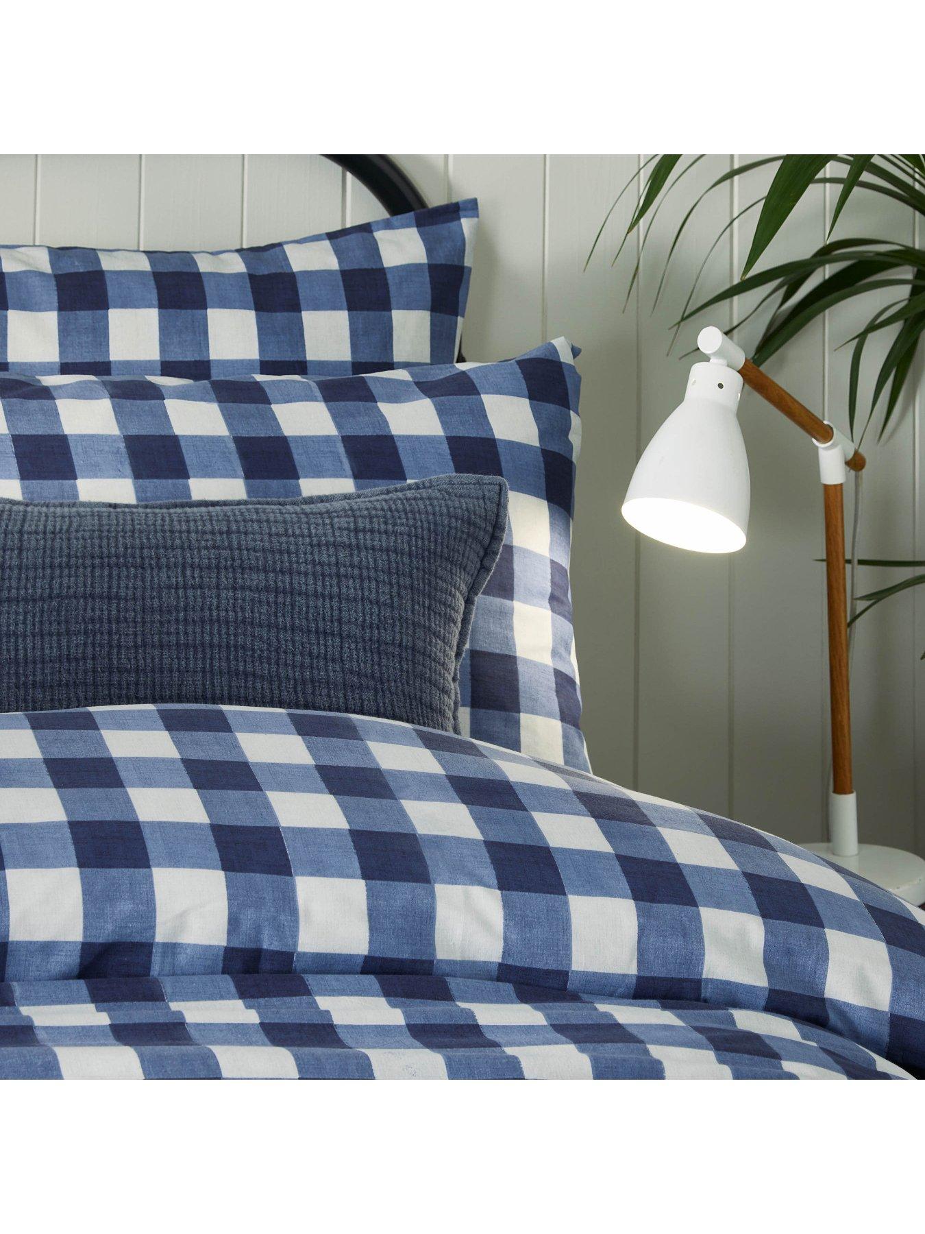  image of furn-hartsford-check-duvet-set--single