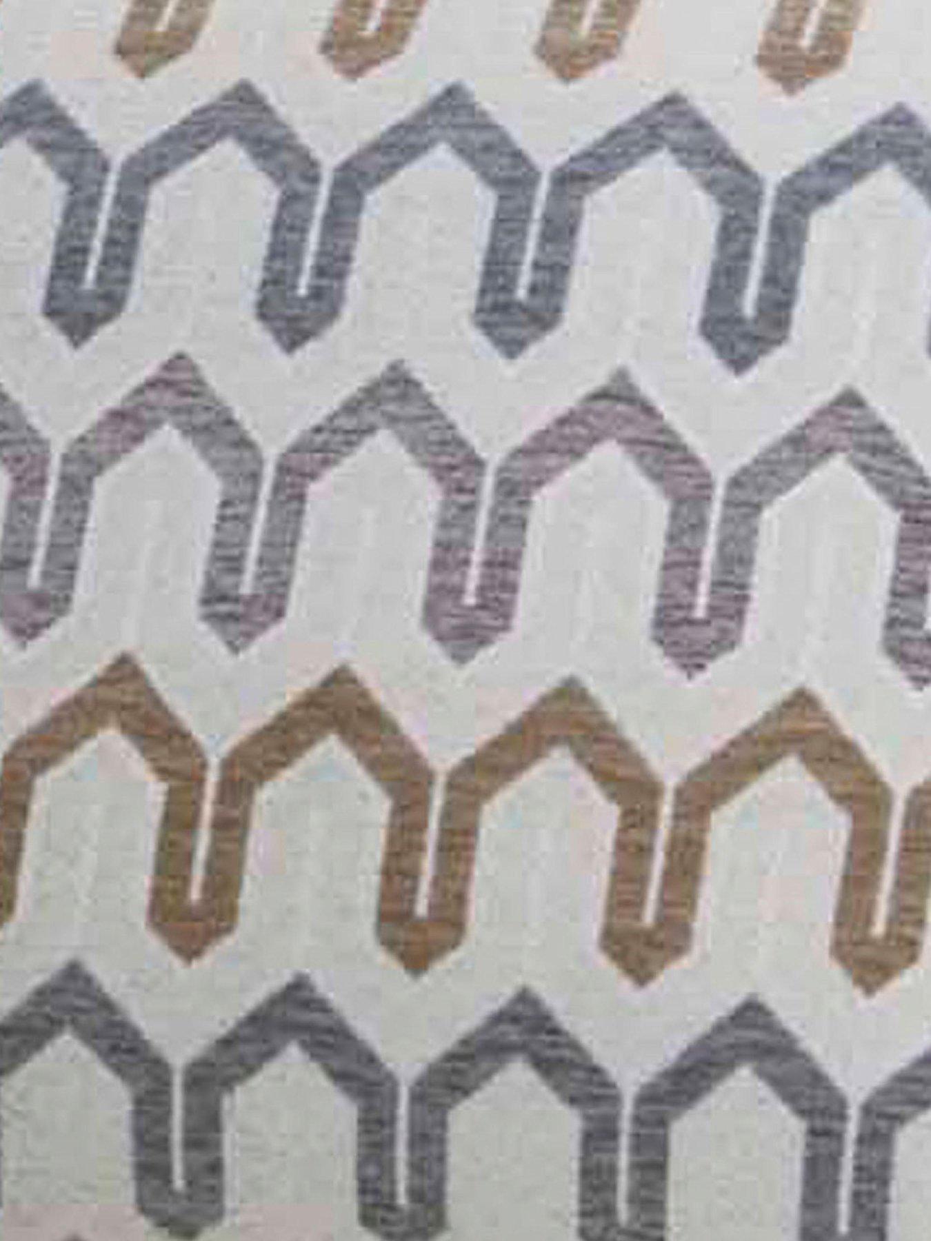  image of curtina-arcadia-geometric-woven-chenille-pair-of-eyelet-curtains