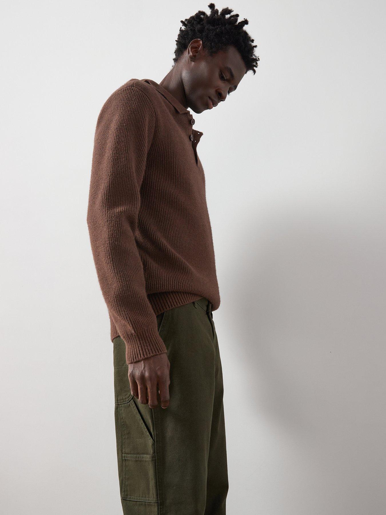 Image 4 of 6 of The Very Collection Premium 100% Cotton Canvas Loose Fit Carpenter Jeans - Khaki