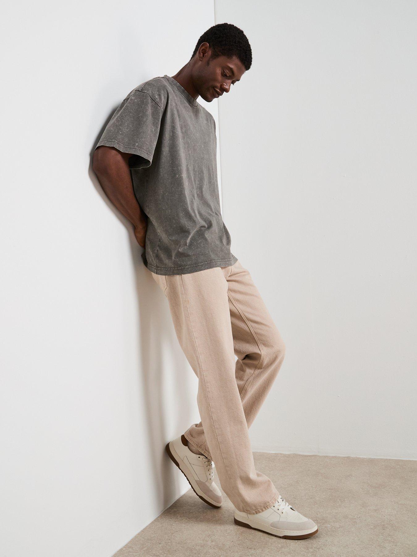  image of very-man-acid-wash-t-shirt-charcoal