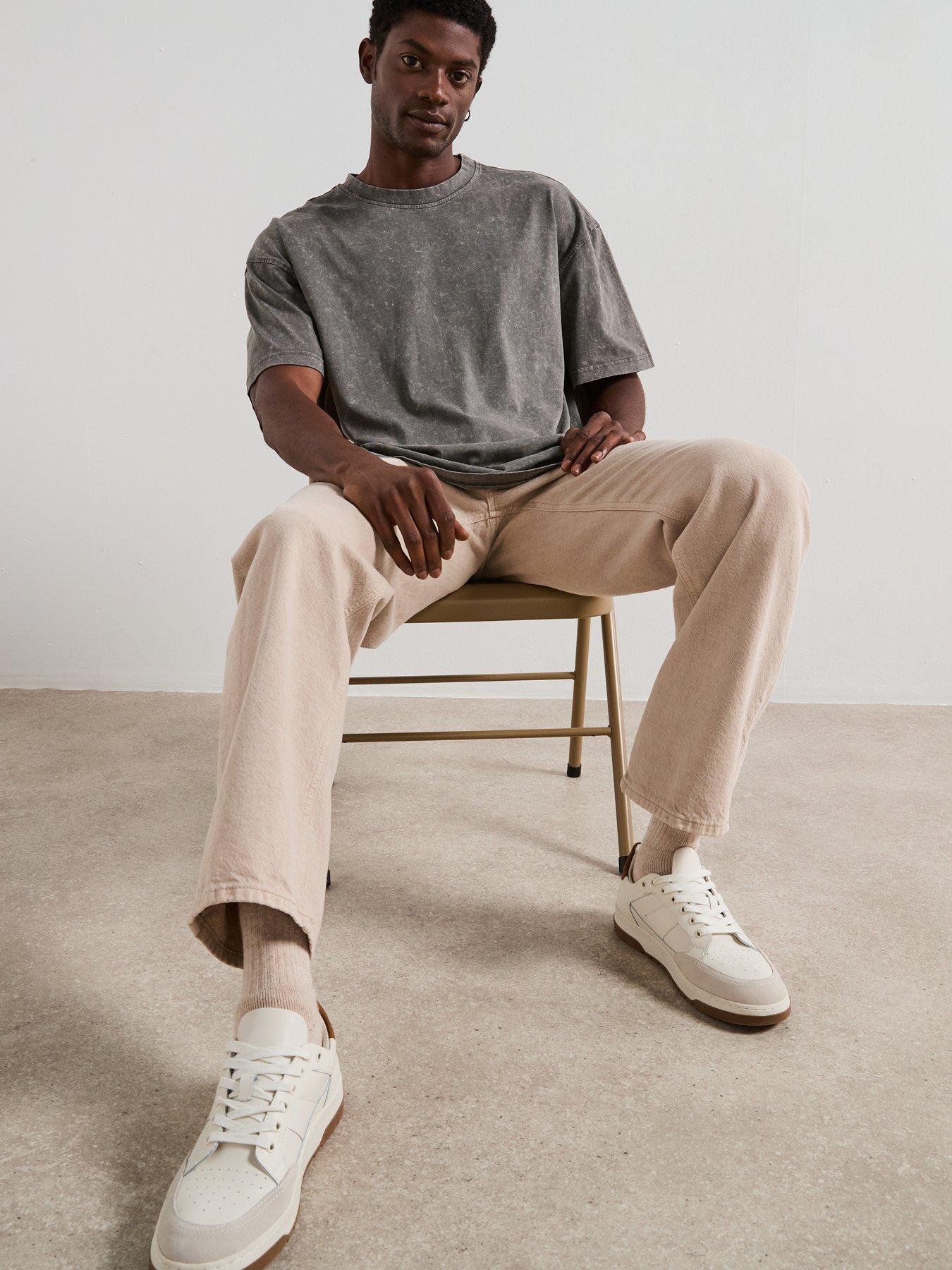  image of very-man-acid-wash-t-shirt-charcoal