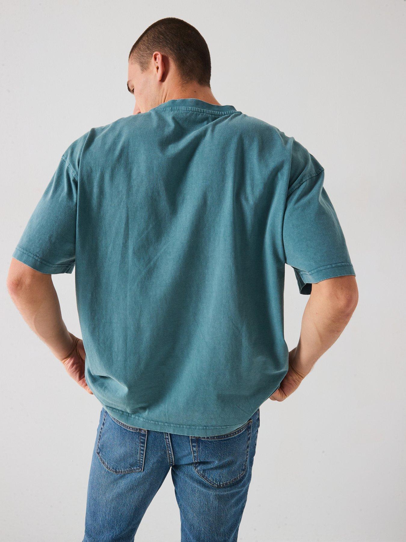 Image 2 of 6 of Very Man Acid Wash T-Shirt - Blue