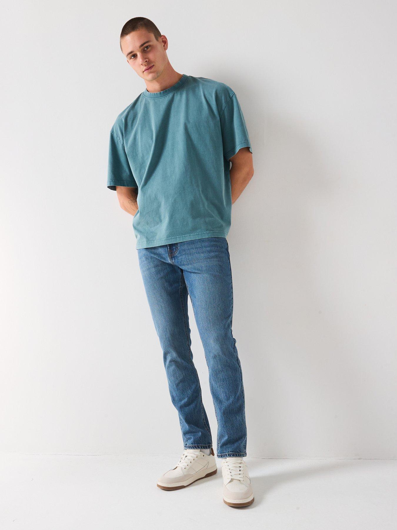 Image 3 of 6 of Very Man Acid Wash T-Shirt - Blue