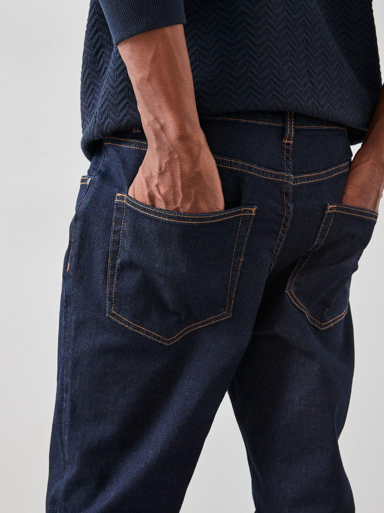 Image 6 of 6 of Very Man Slim Jeans With Stretch - Indigo